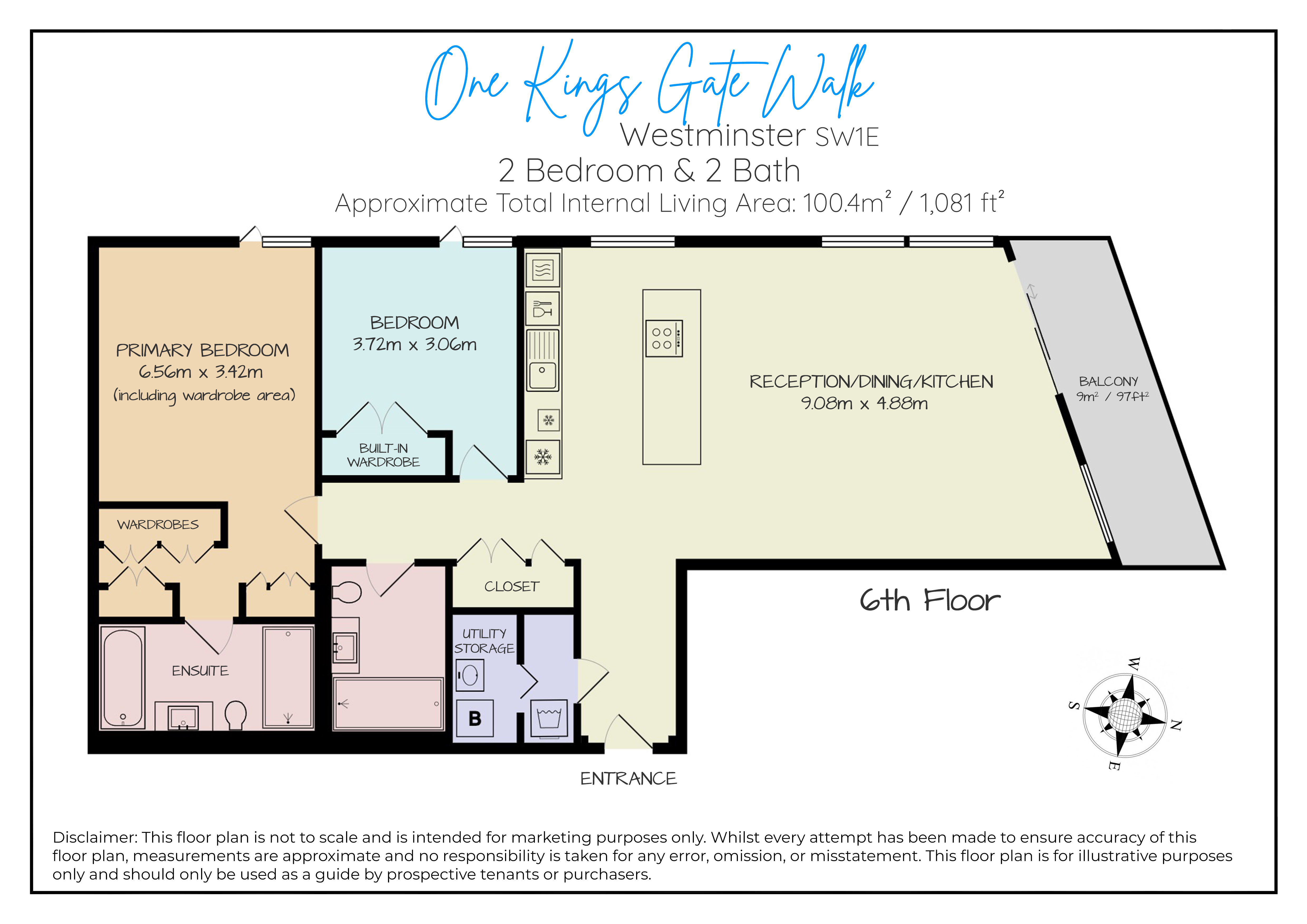 601 Kings, Kings Gate Walk, London floorplan