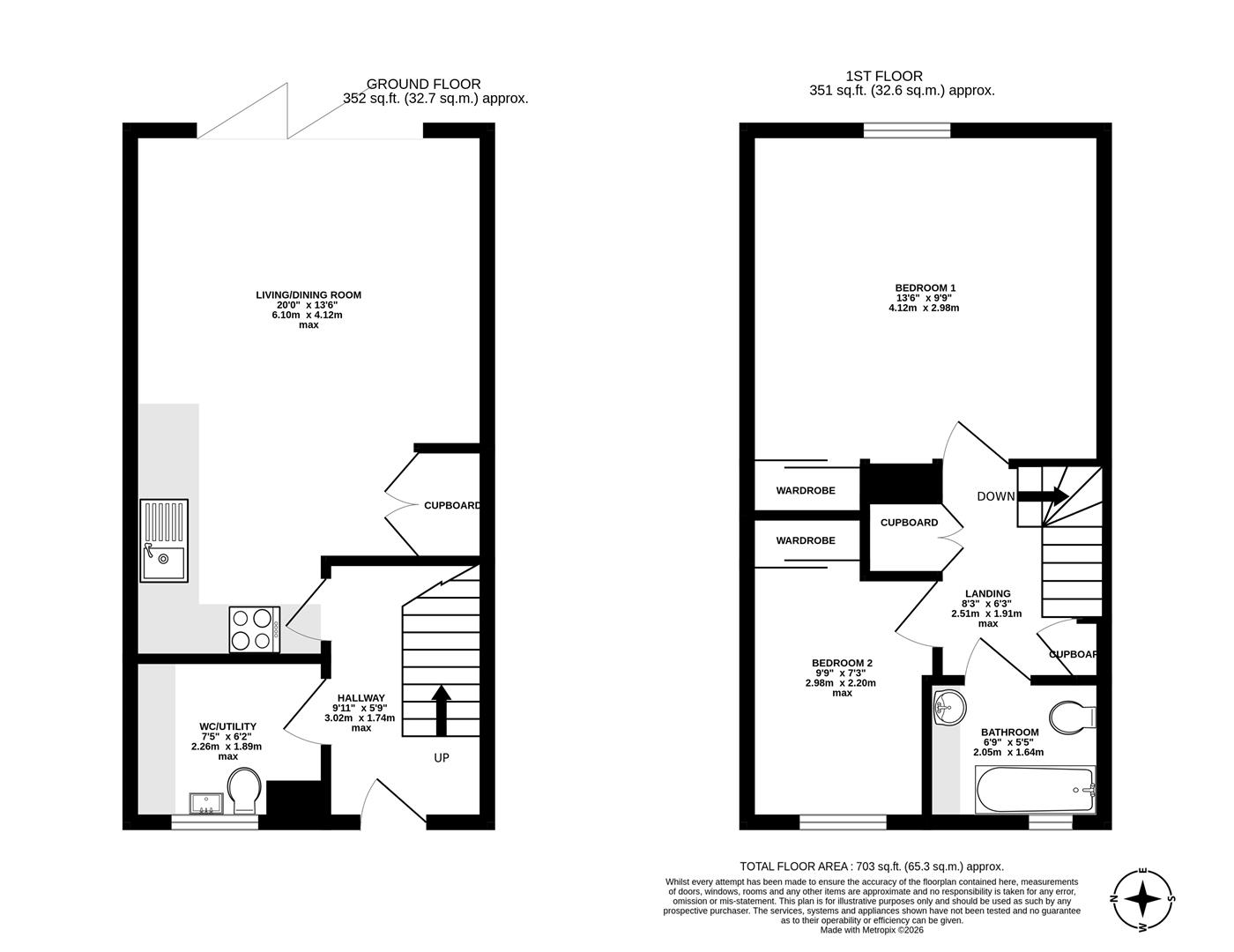 2, Brownes Place, Dorchester floorplan