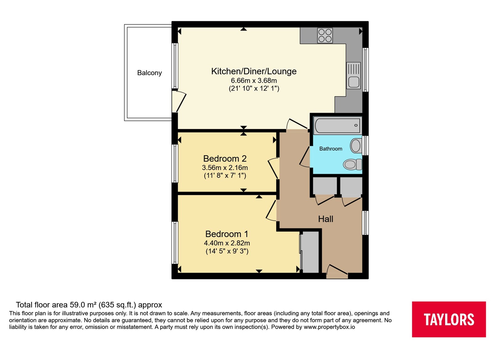 180, Mansell Road, Bristol floorplan