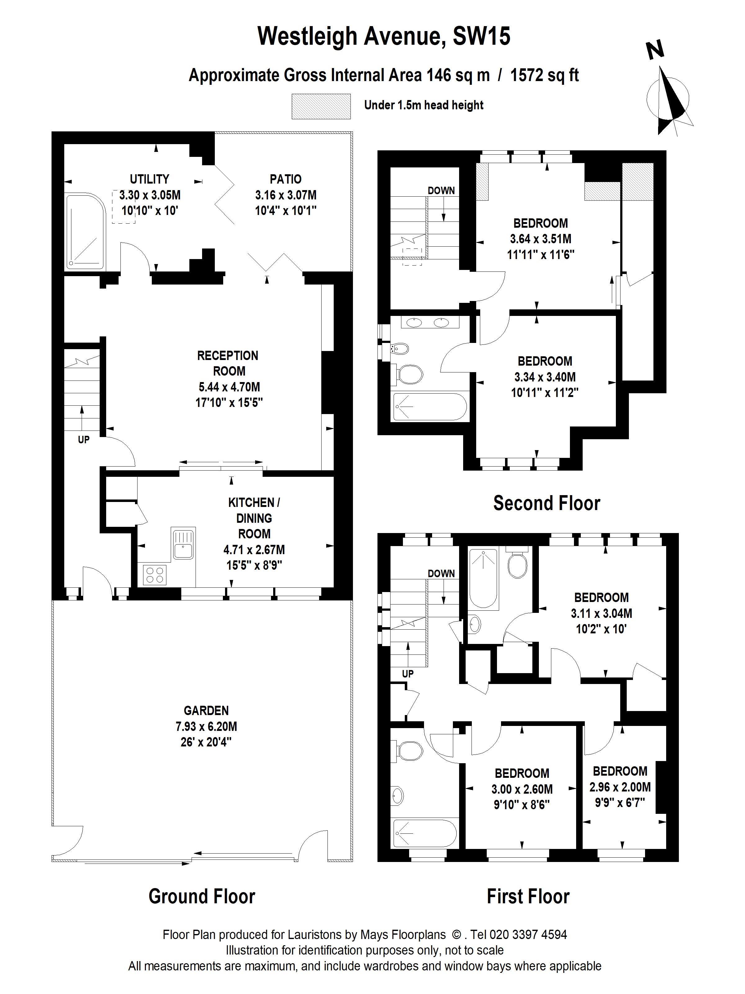 4 Bedrooms  to rent in Westleigh Avenue, Putney SW15