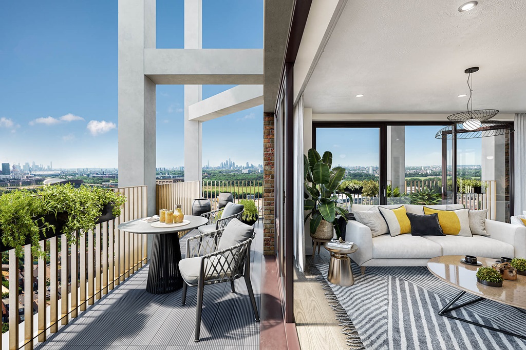 Expect Extraordinary Views From Your Private Balcony *Indicative Interior Of A Similar Development