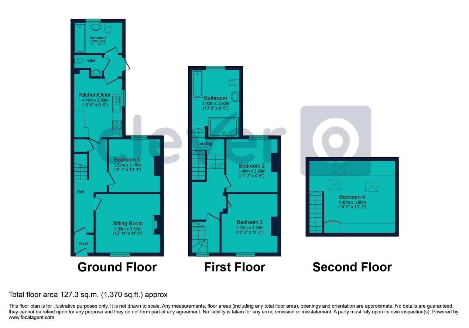 48, Kensington Road, Plymouth floorplan