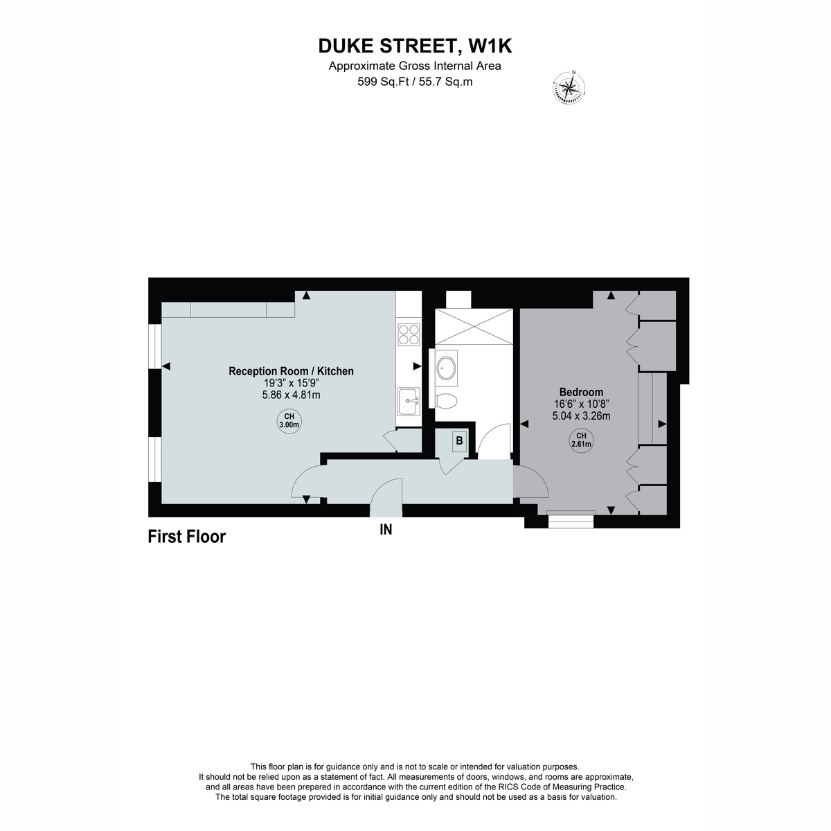 Flat Flat A, 87, Duke Street, London floorplan