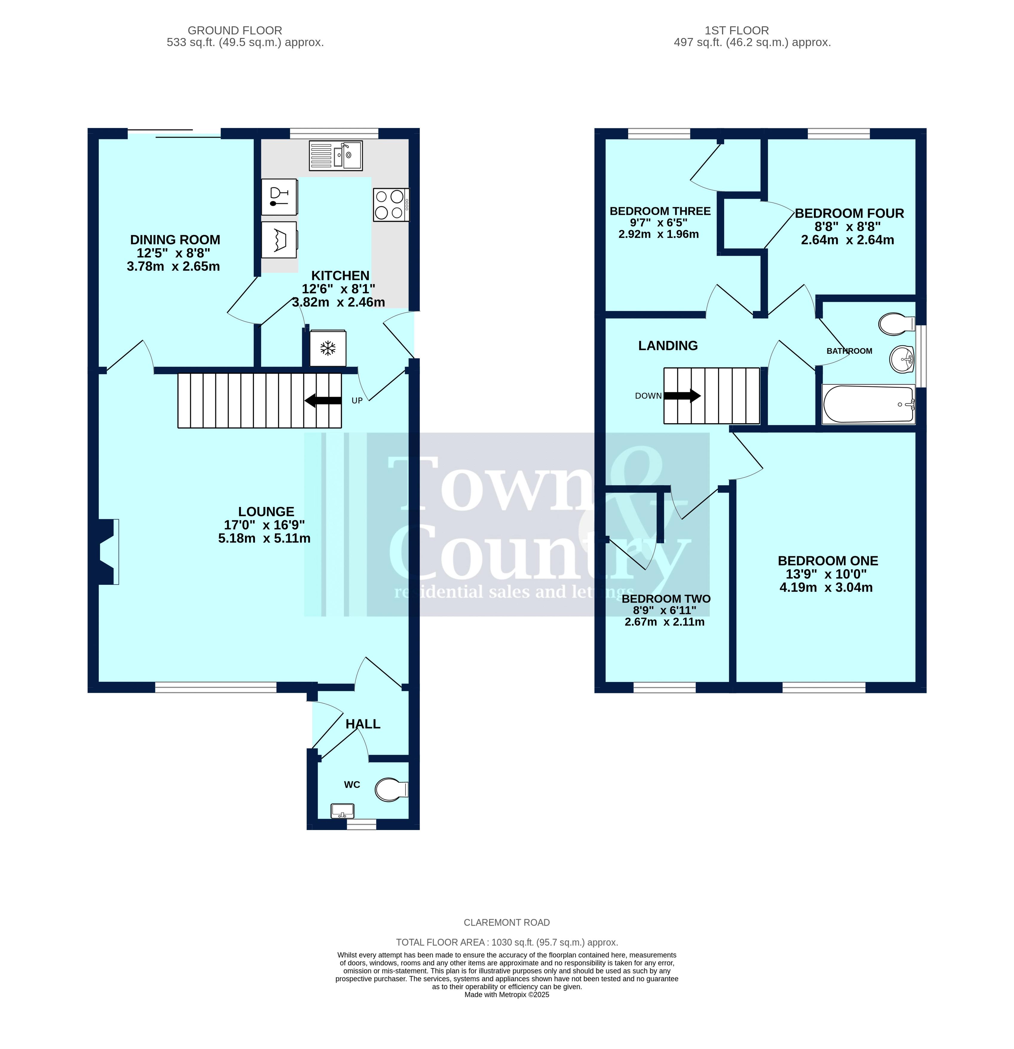 Claremont Road, Wivenhoe, CO7 floorplan