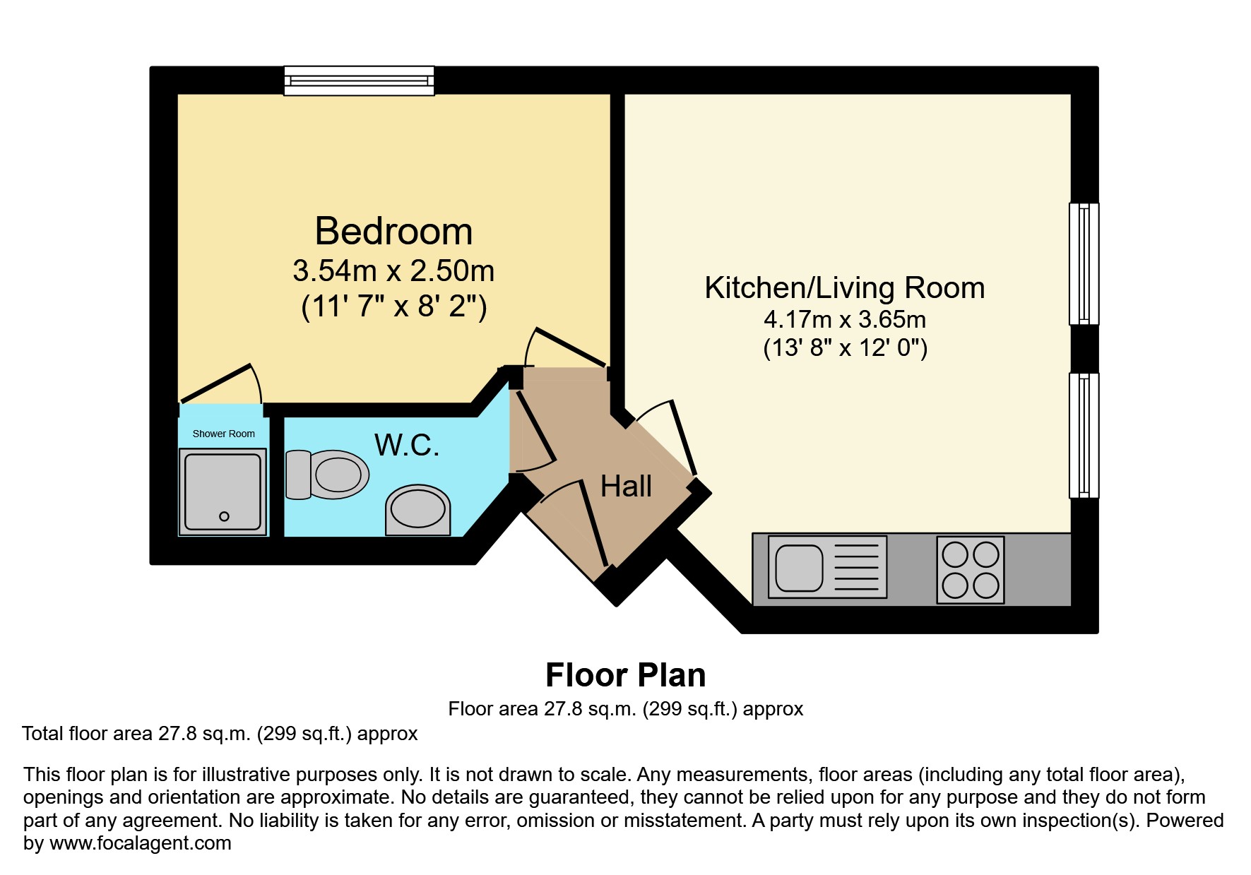 Flat 2, 83, Launcelot Street, London floorplan