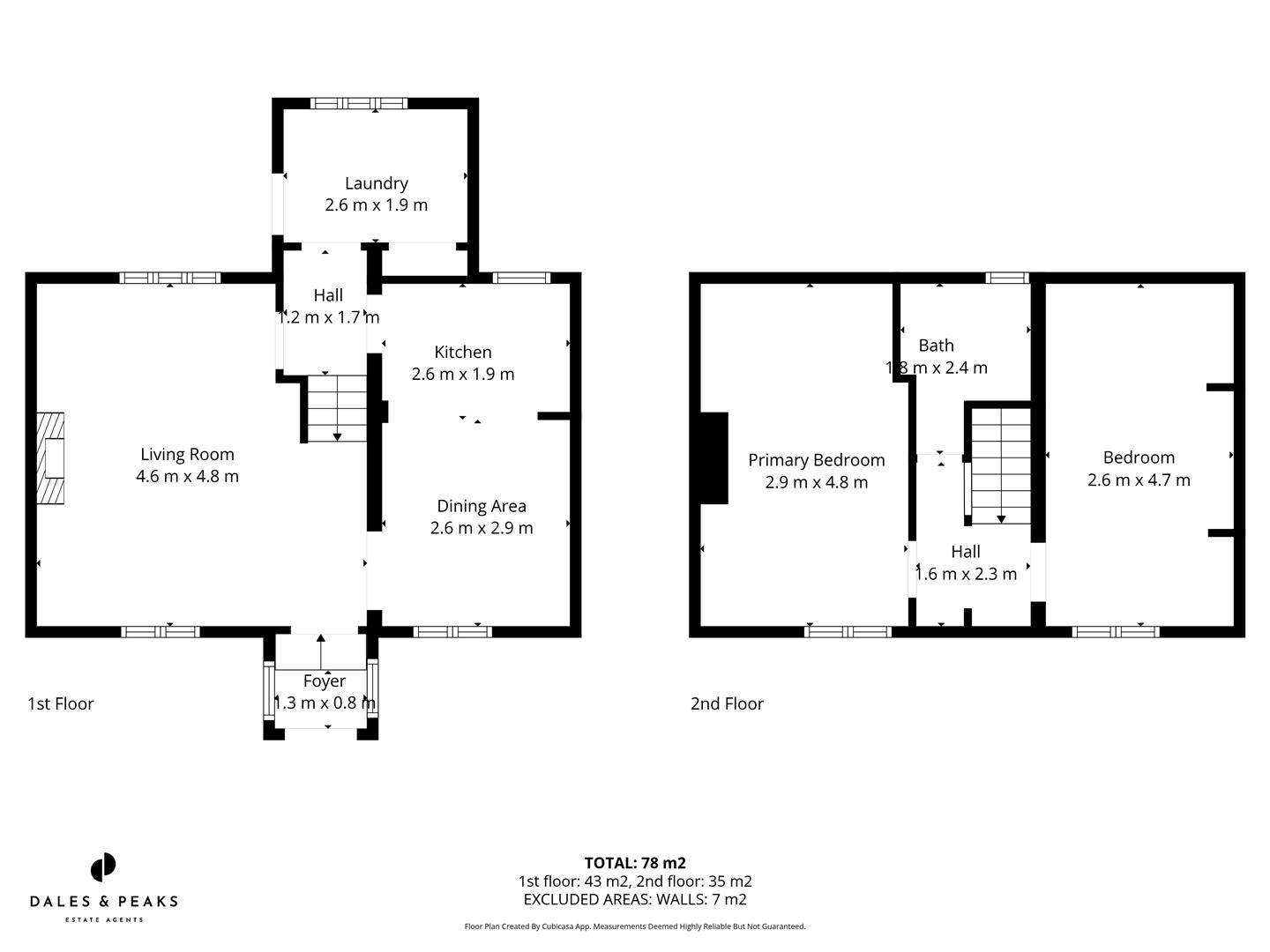 6, Church Road, Matlock floorplan