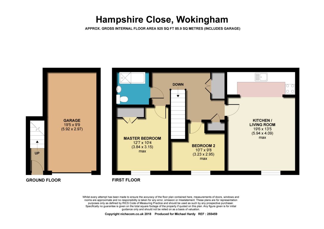 2 Bedrooms Maisonette to rent in Hampshire Close, Wokingham RG41