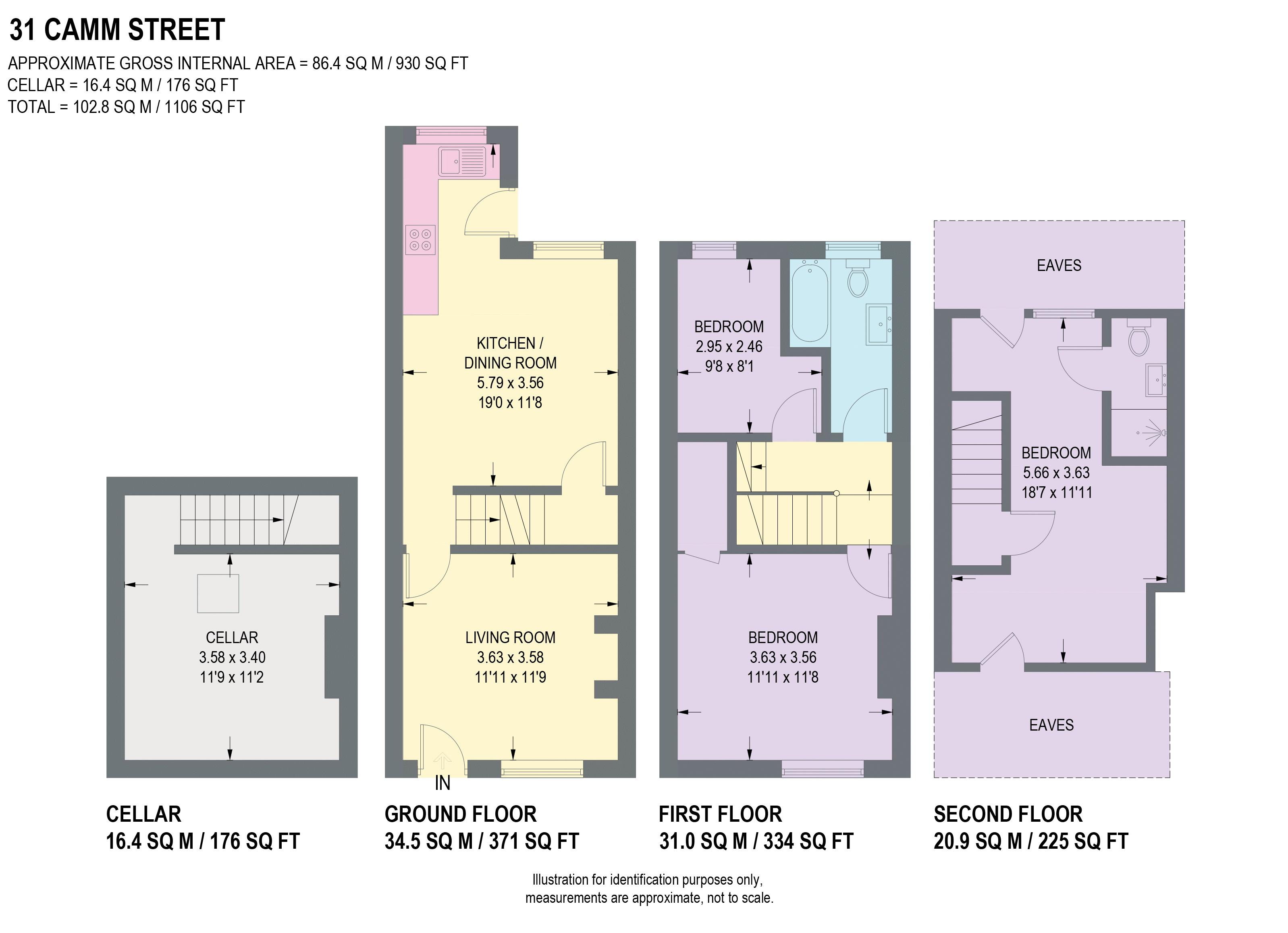 31, Camm Street, Sheffield floorplan