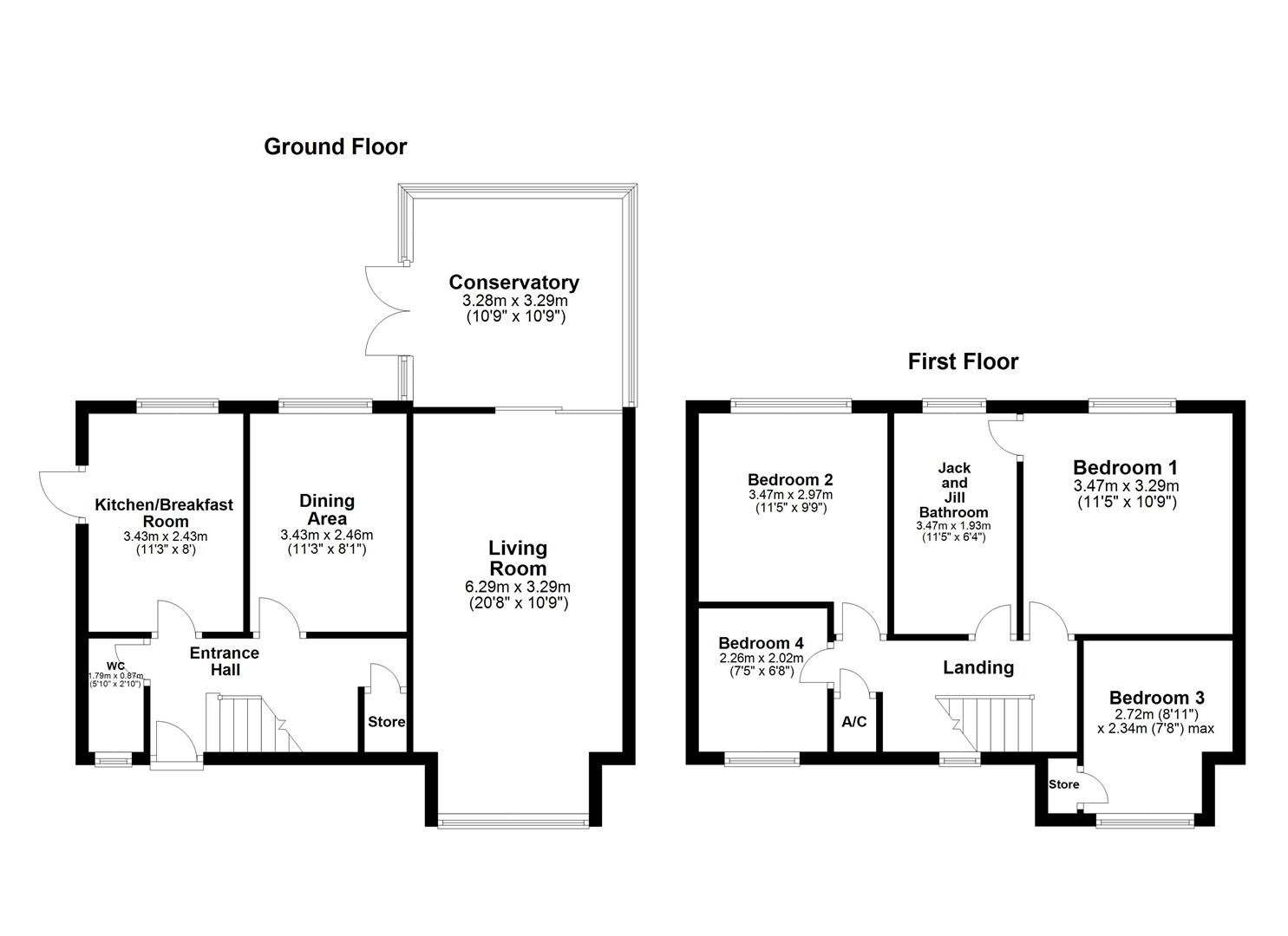 22, Sherwood Close, Corby floorplan