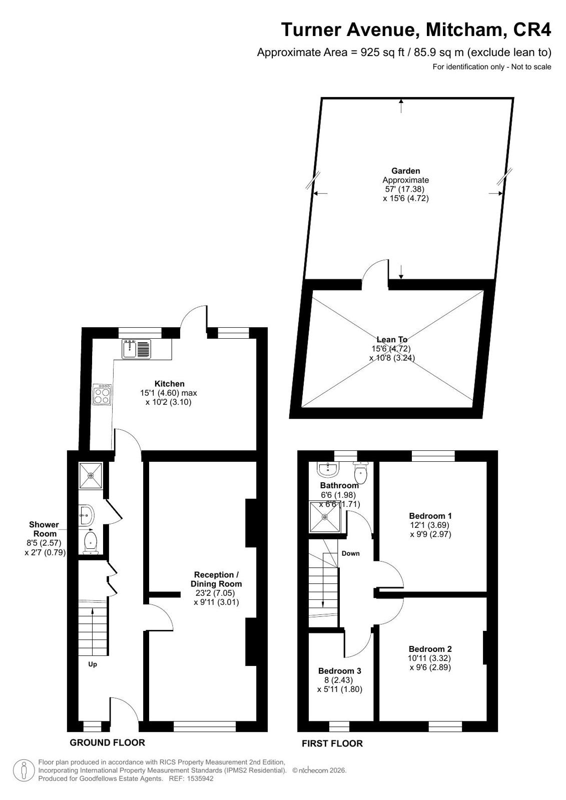 Turner Avenue, Mitcham floorplan