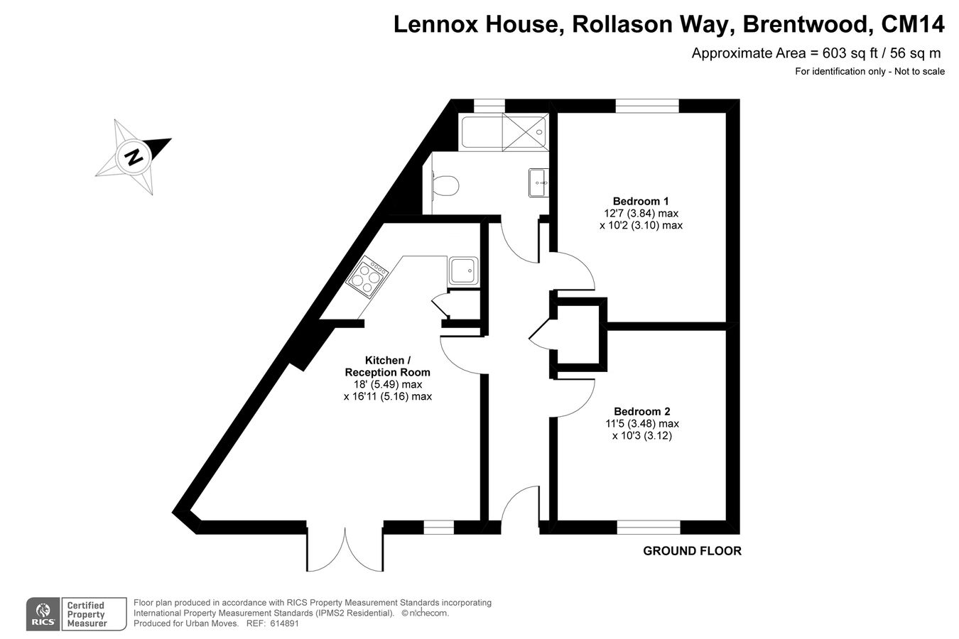 1, Lennox House, Brentwood floorplan