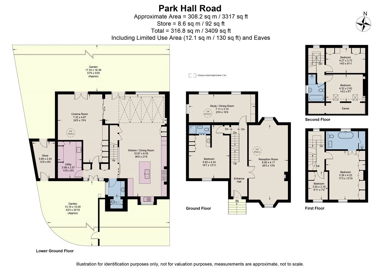 33, Park Hall Road, London floorplan