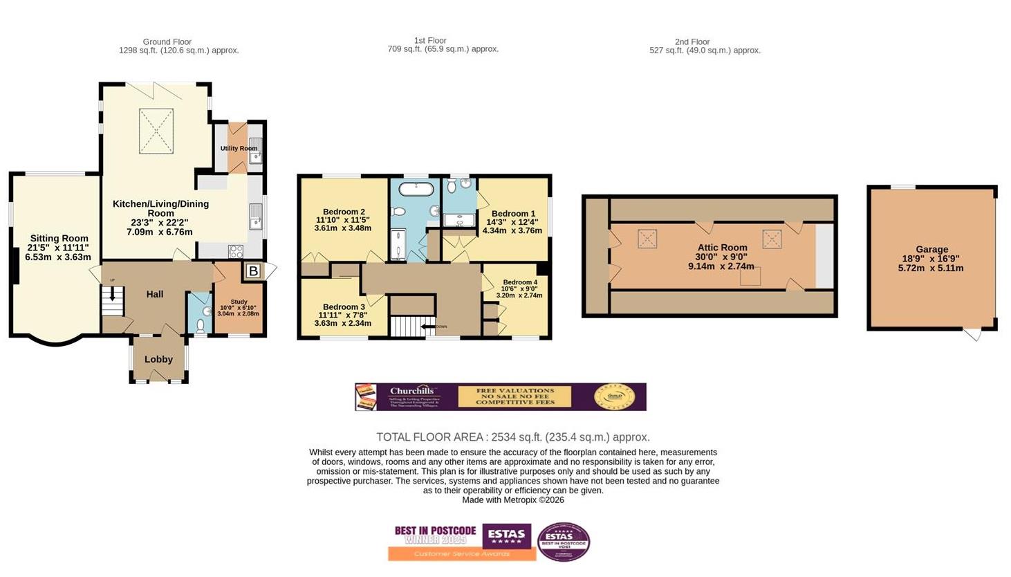 6, The Gowans, York floorplan