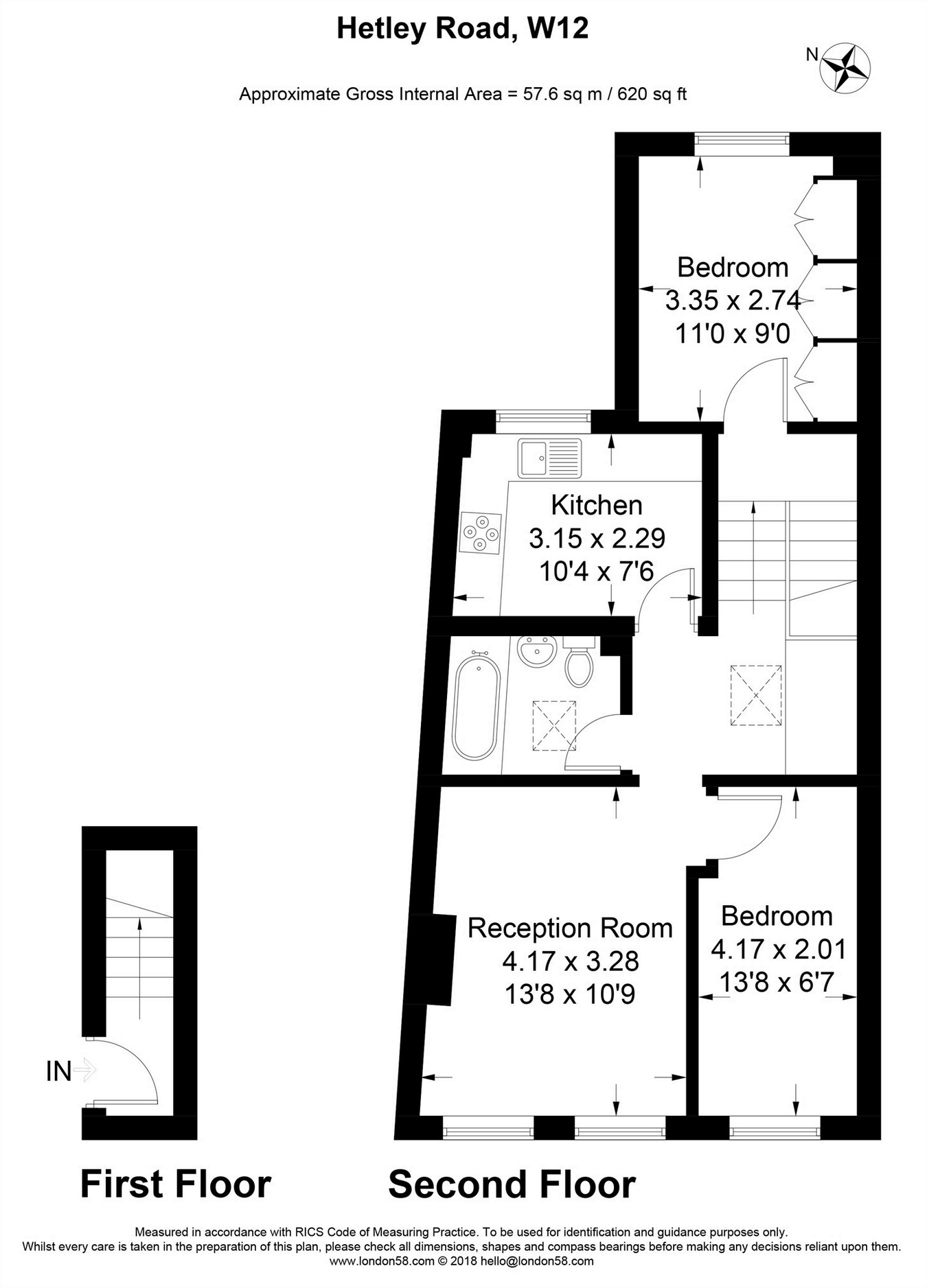 2 Bedrooms Flat to rent in Hetley Road, London W12