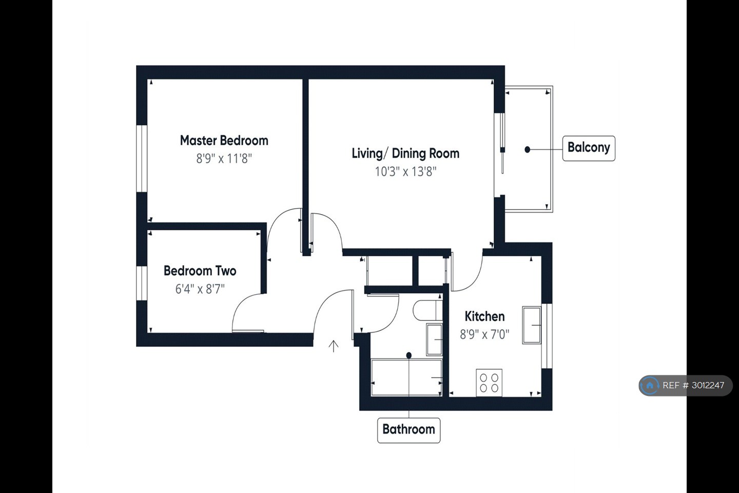 Admirals Court, Rose Kiln Lane, Reading floorplan