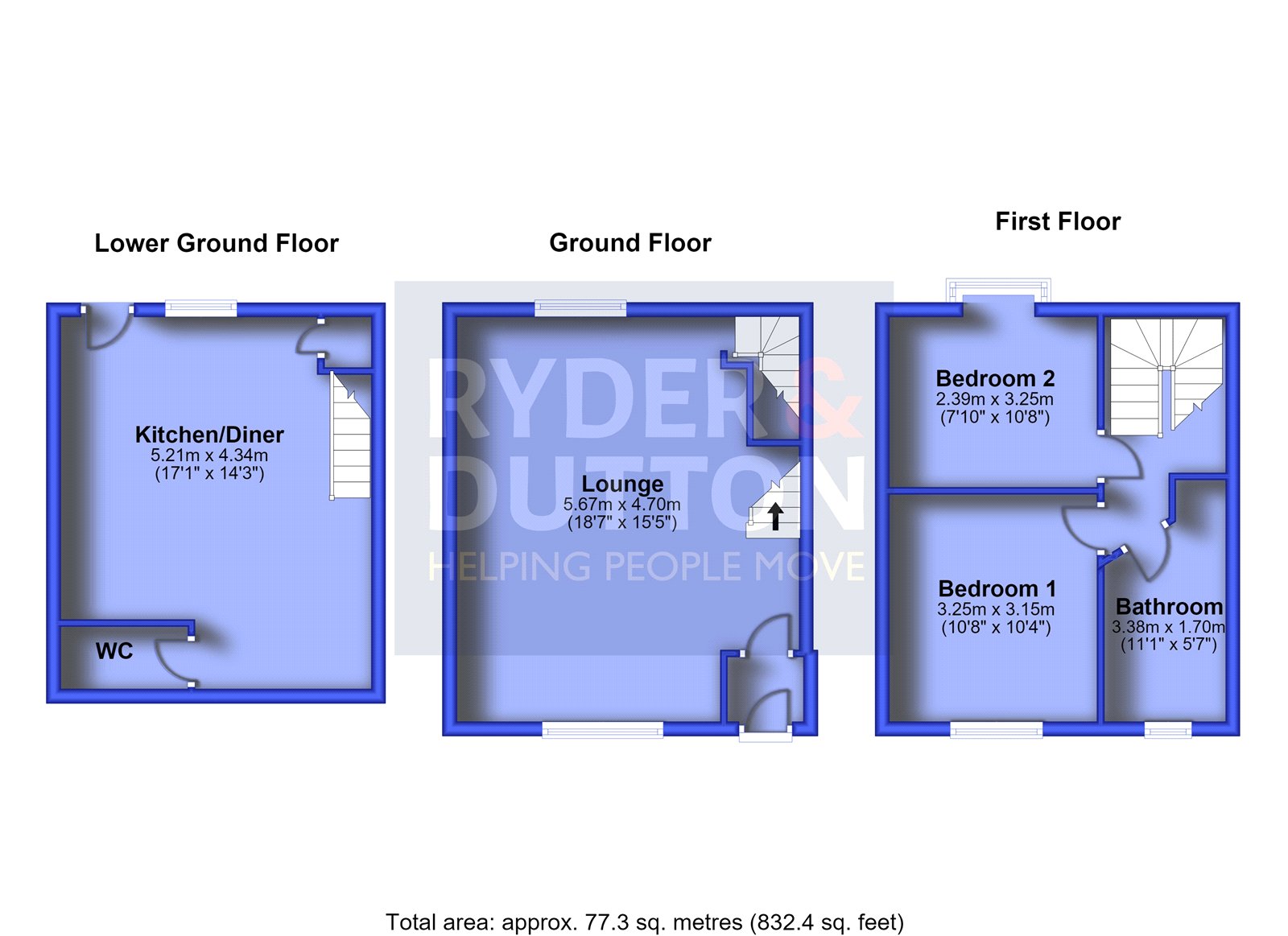 34, King Street, Saddleworth floorplan