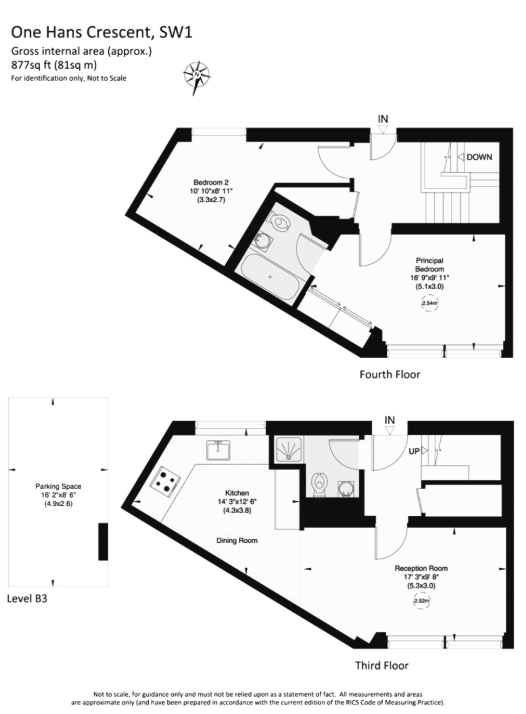 Flat 12, 1, Hans Crescent, London floorplan