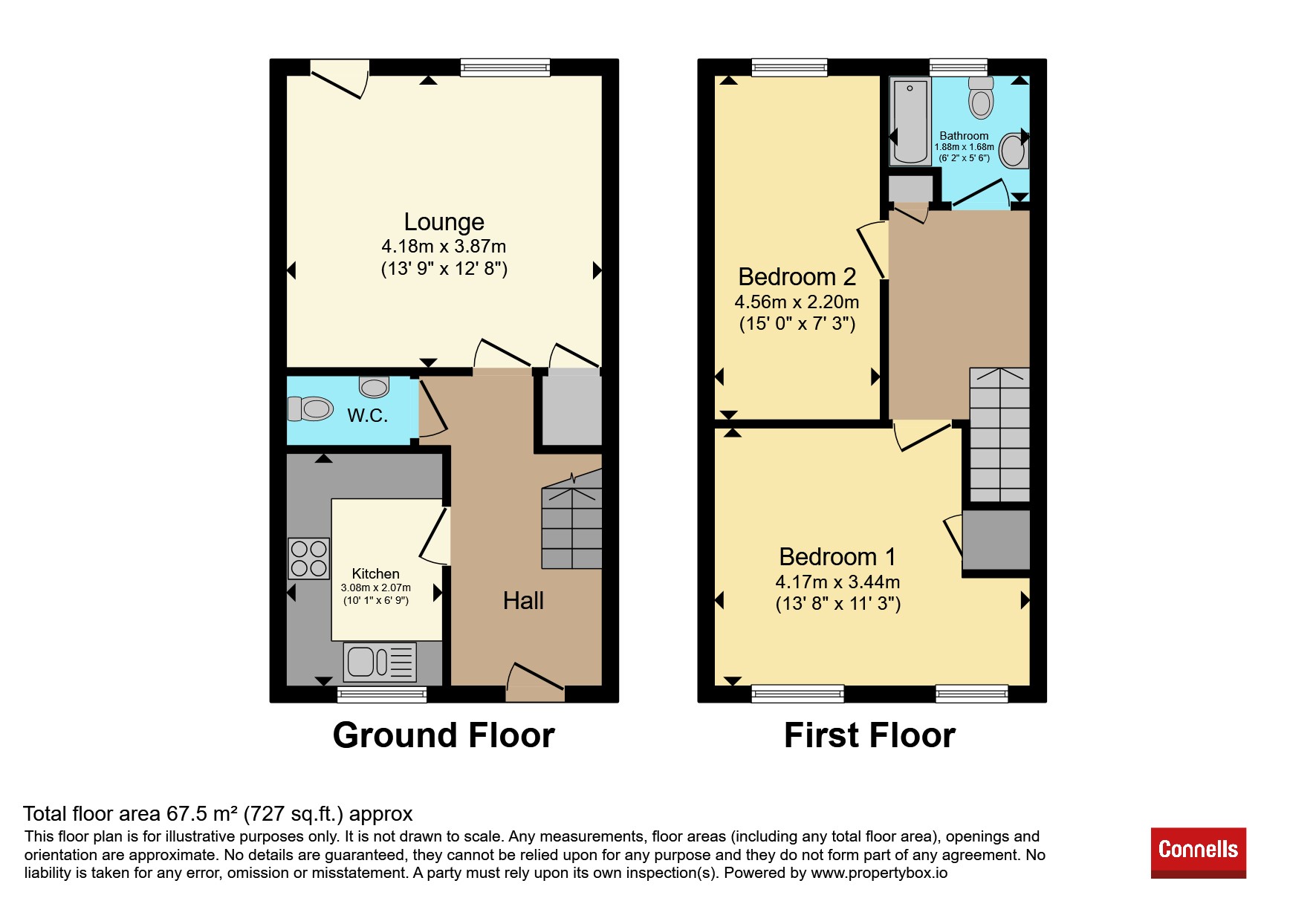 58, Yardley Way, Leamington Spa floorplan