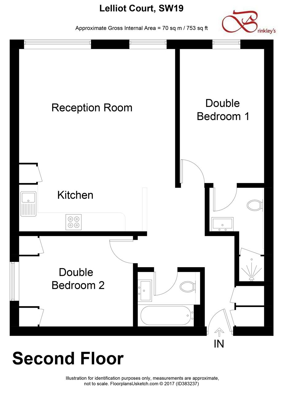 2 Bedrooms Flat to rent in Lelliot Court, Edge Hill, Wimbledon SW19