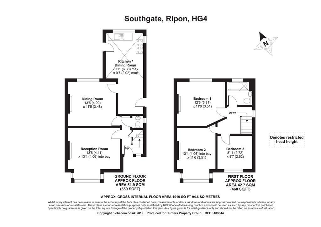 3 Bedrooms Semi-detached house for sale in Southgate, Ripon HG4