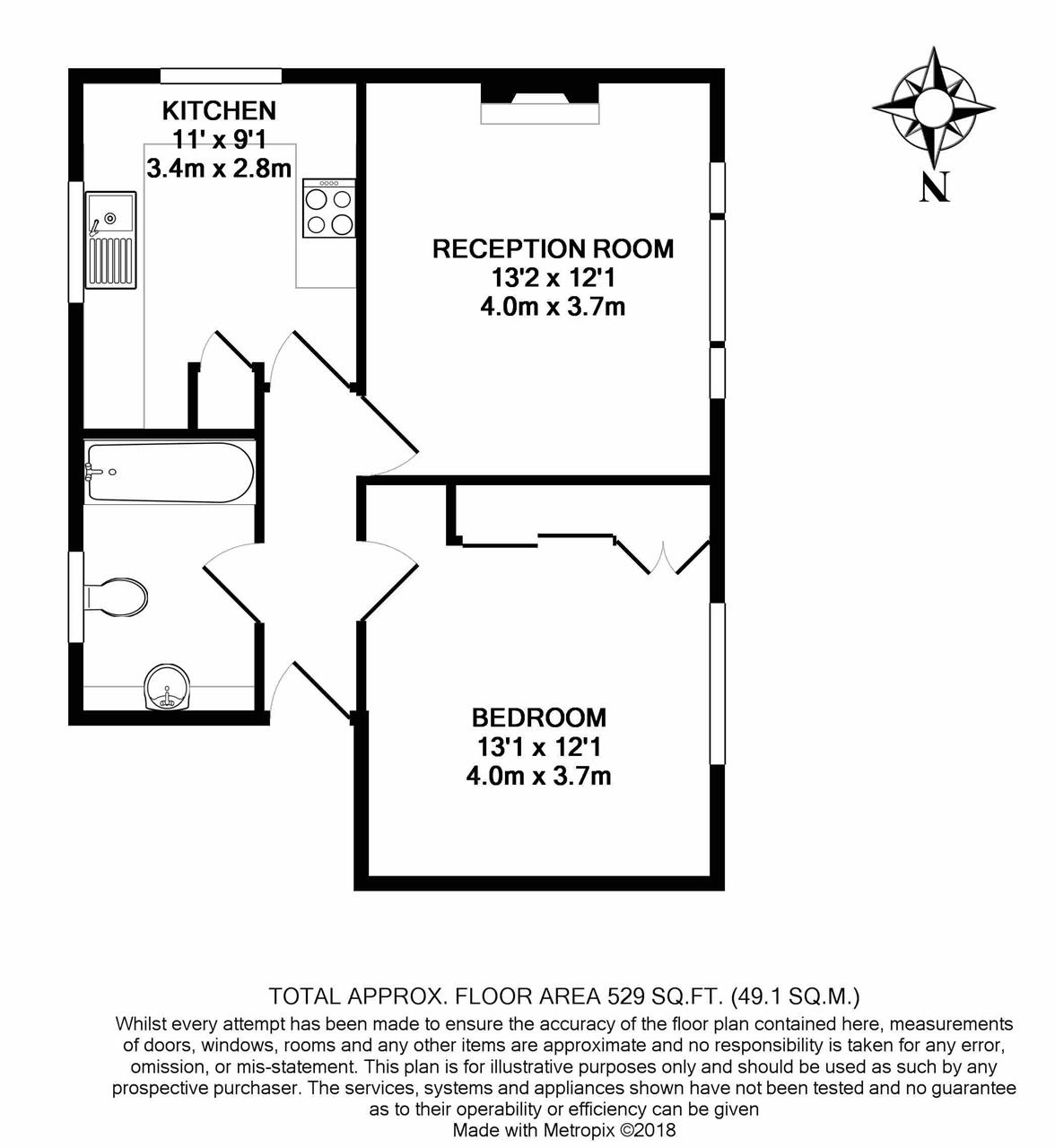 9, Carlton Road, Chiswick floorplan