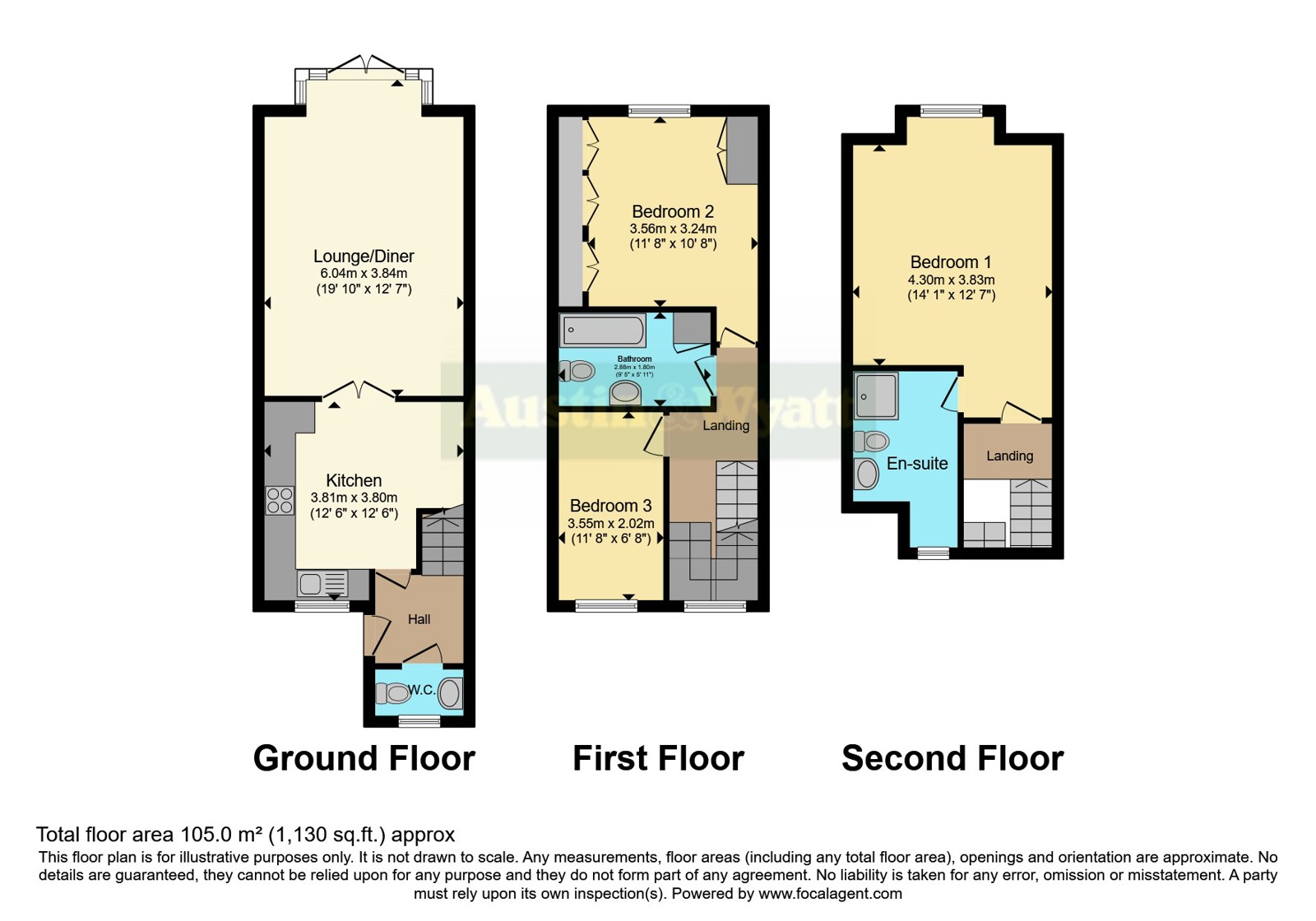 21, Walker Place, Southampton floorplan