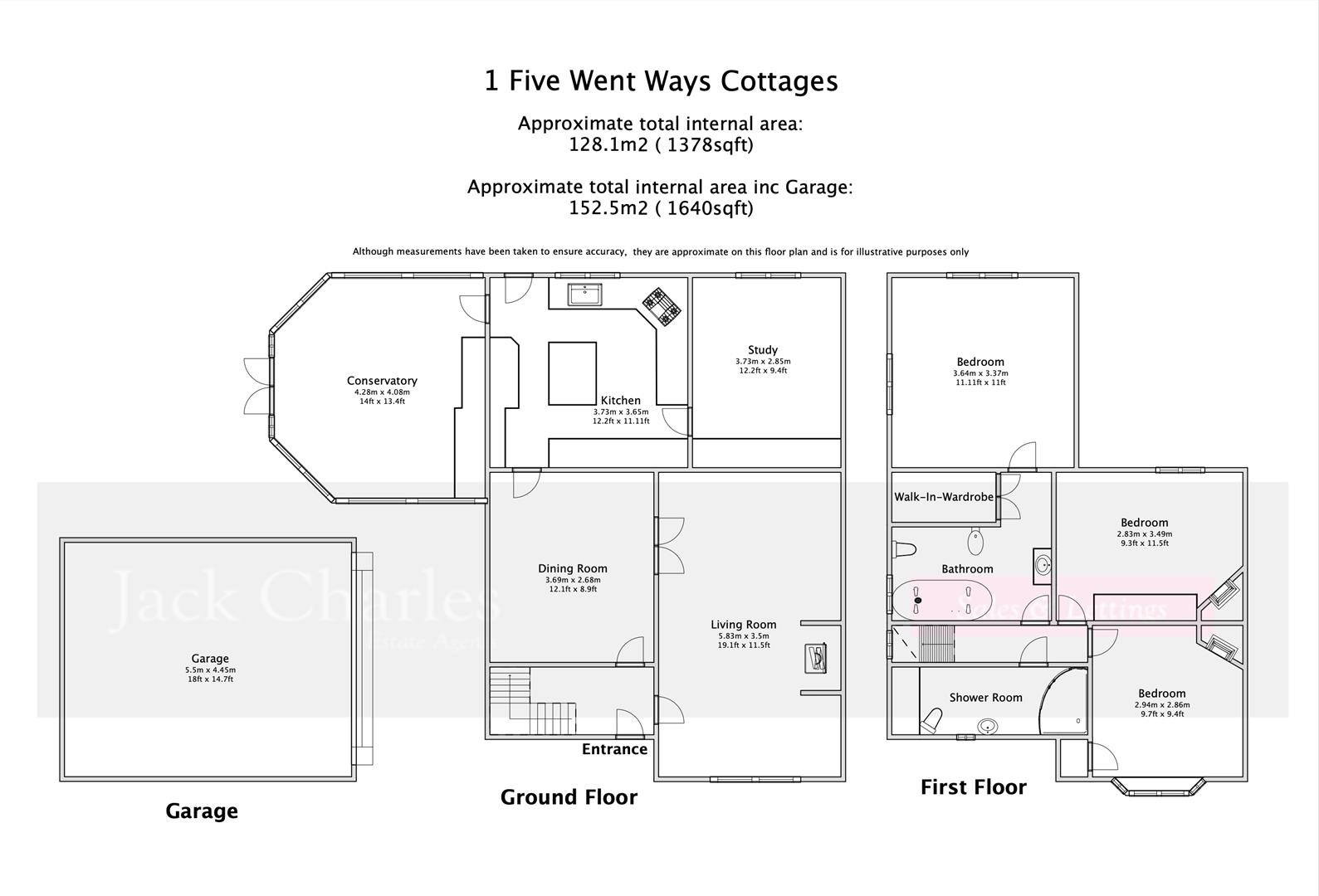 1 Five Went Ways Cottages, Stone Street, Sevenoaks floorplan