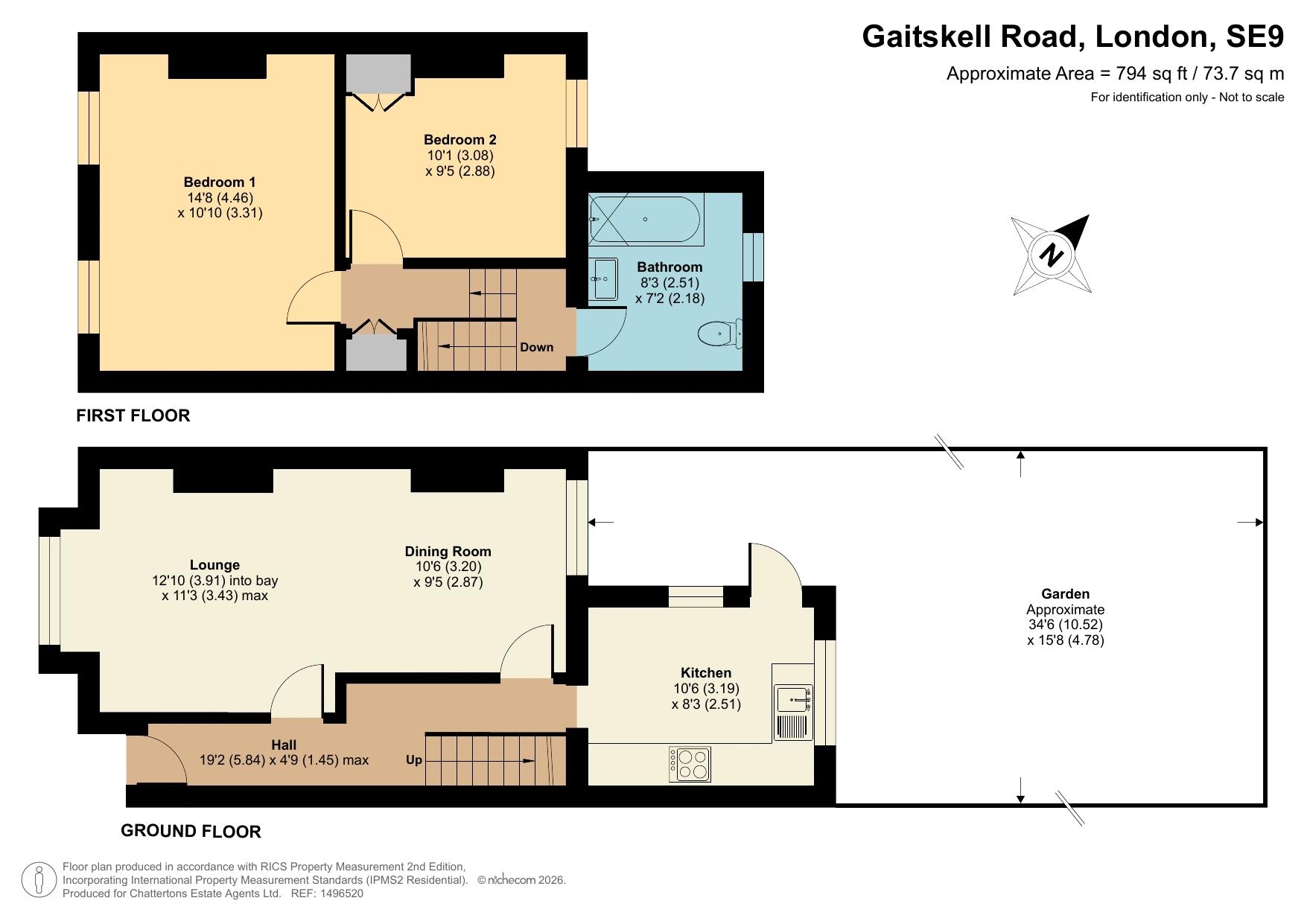 31, Gaitskell Road, London floorplan