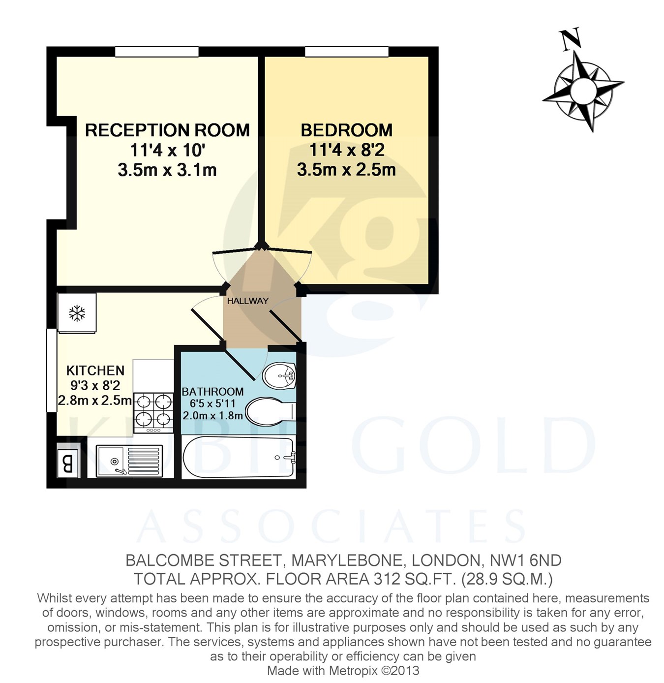 1 Bedrooms Flat to rent in Balcombe Street, Marylebone, London NW1