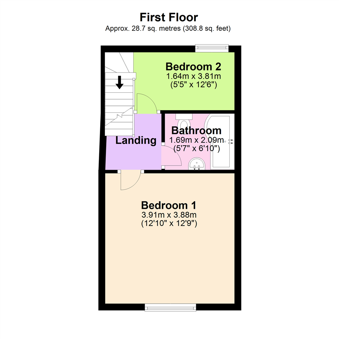 13, Union Terrace, Rossendale floorplan