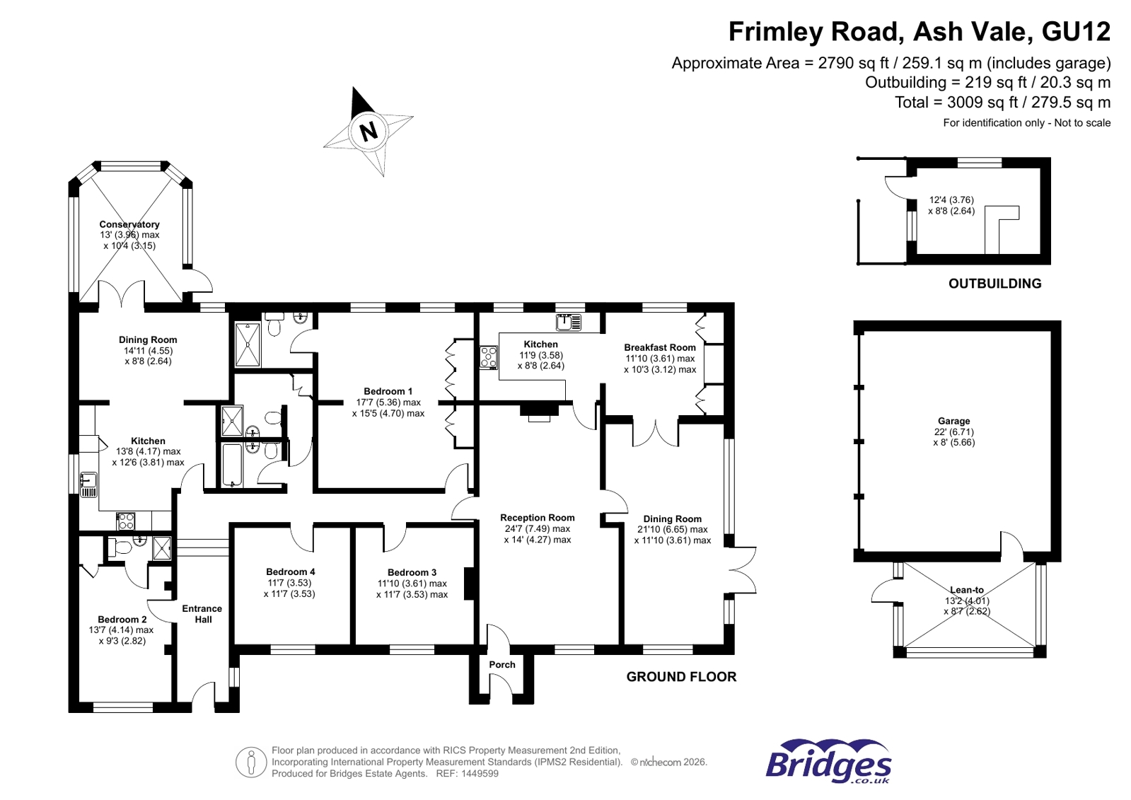 Inverurie,, Frimley Road, Ash Vale floorplan