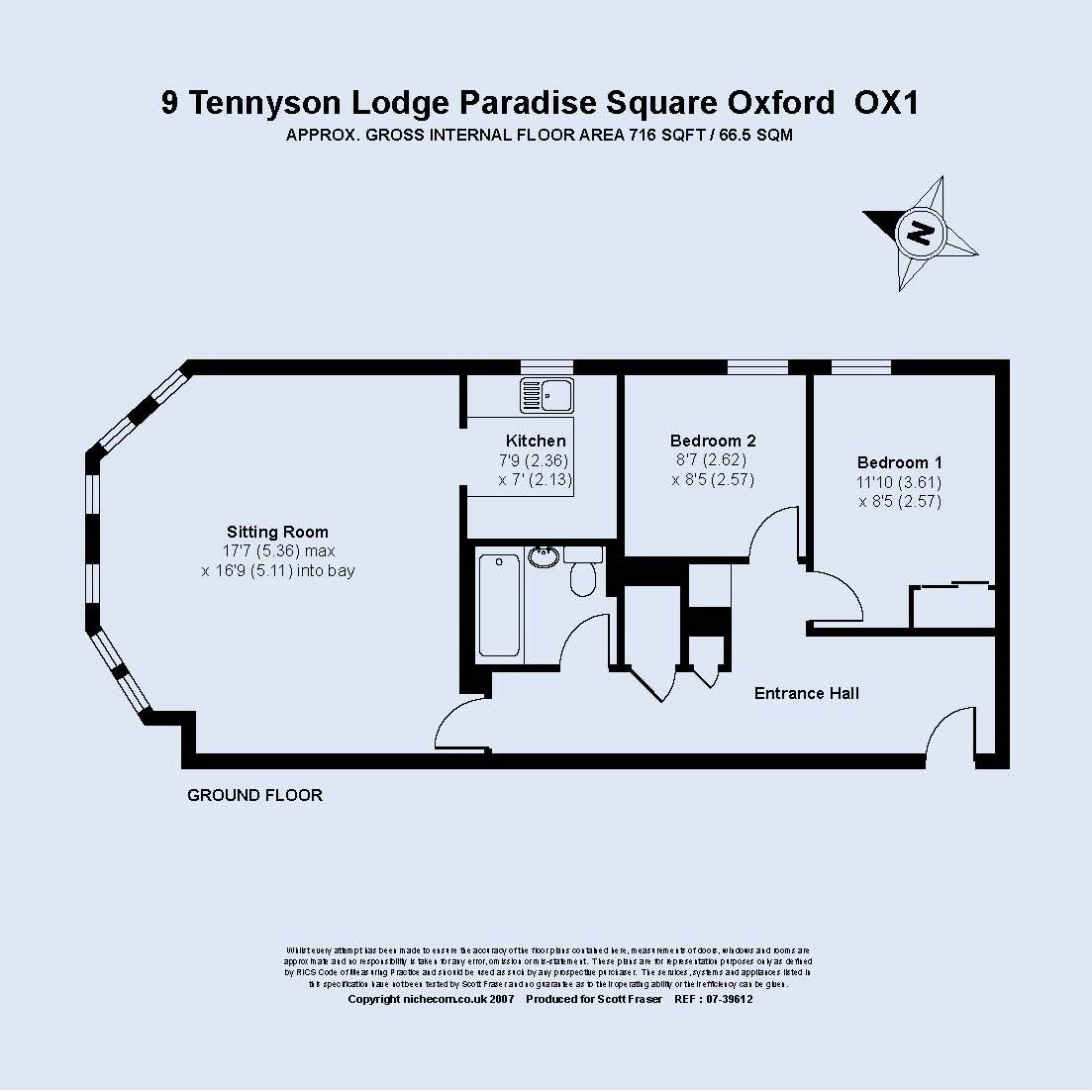 2 Bedrooms Flat to rent in Tennyson Lodge, Paradise Square, Oxford OX1