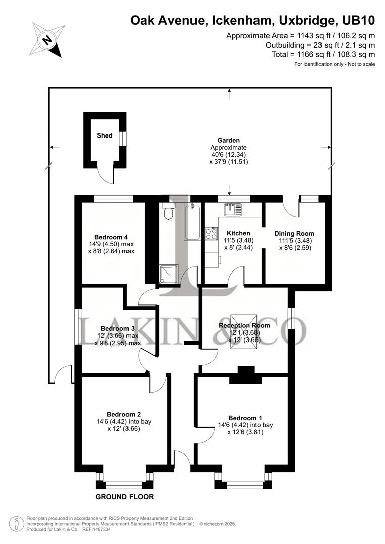 41, Oak Avenue, Ickenham floorplan