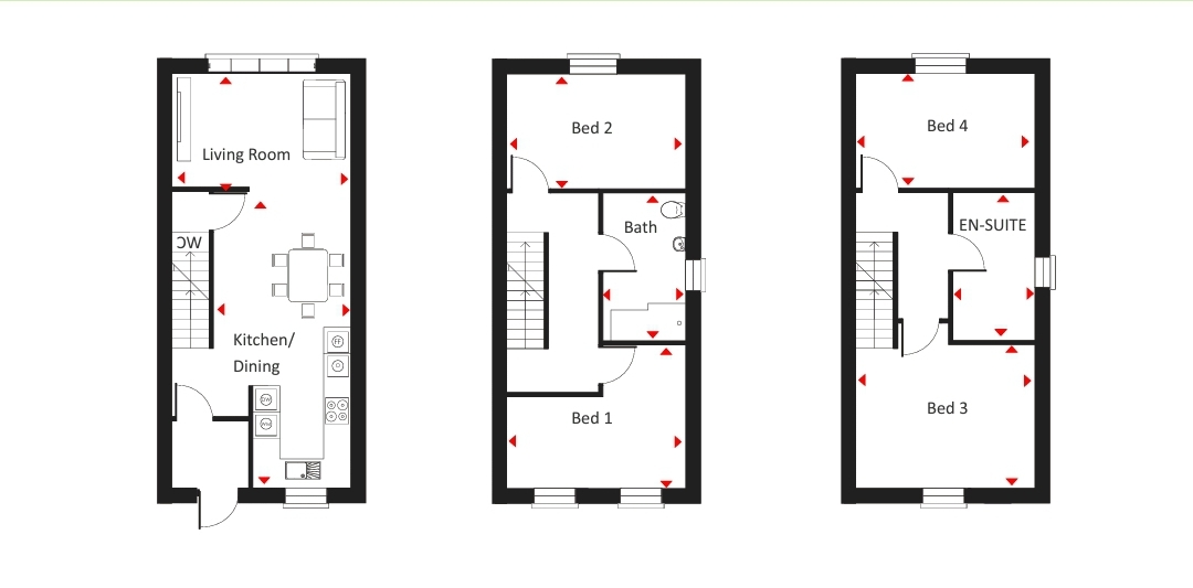 Milfraen View, Brynmawr, Blaenau Gwent NP23, 4 bedroom end terrace