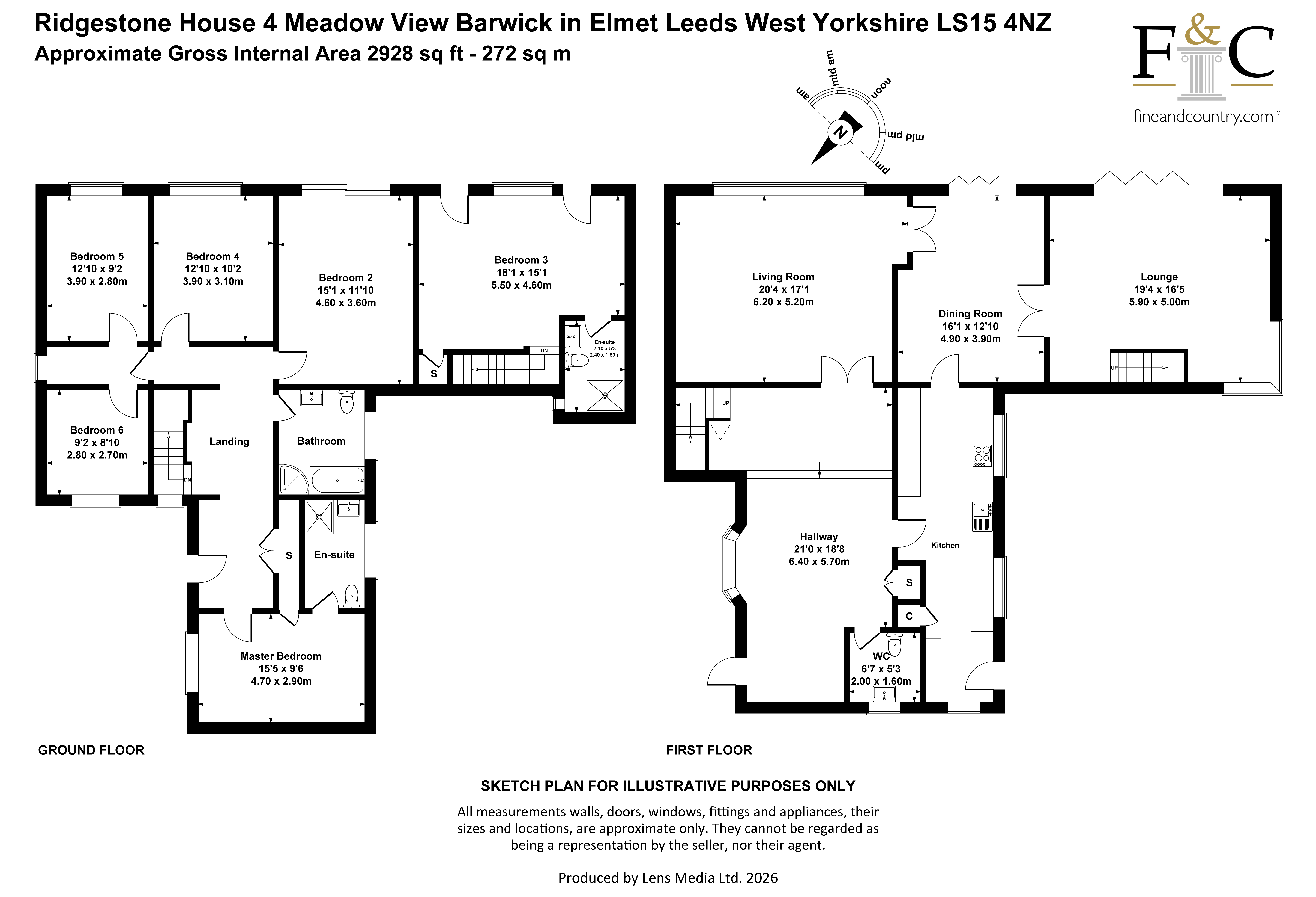 Ridgestone House, 4, Meadow View, Leeds floorplan