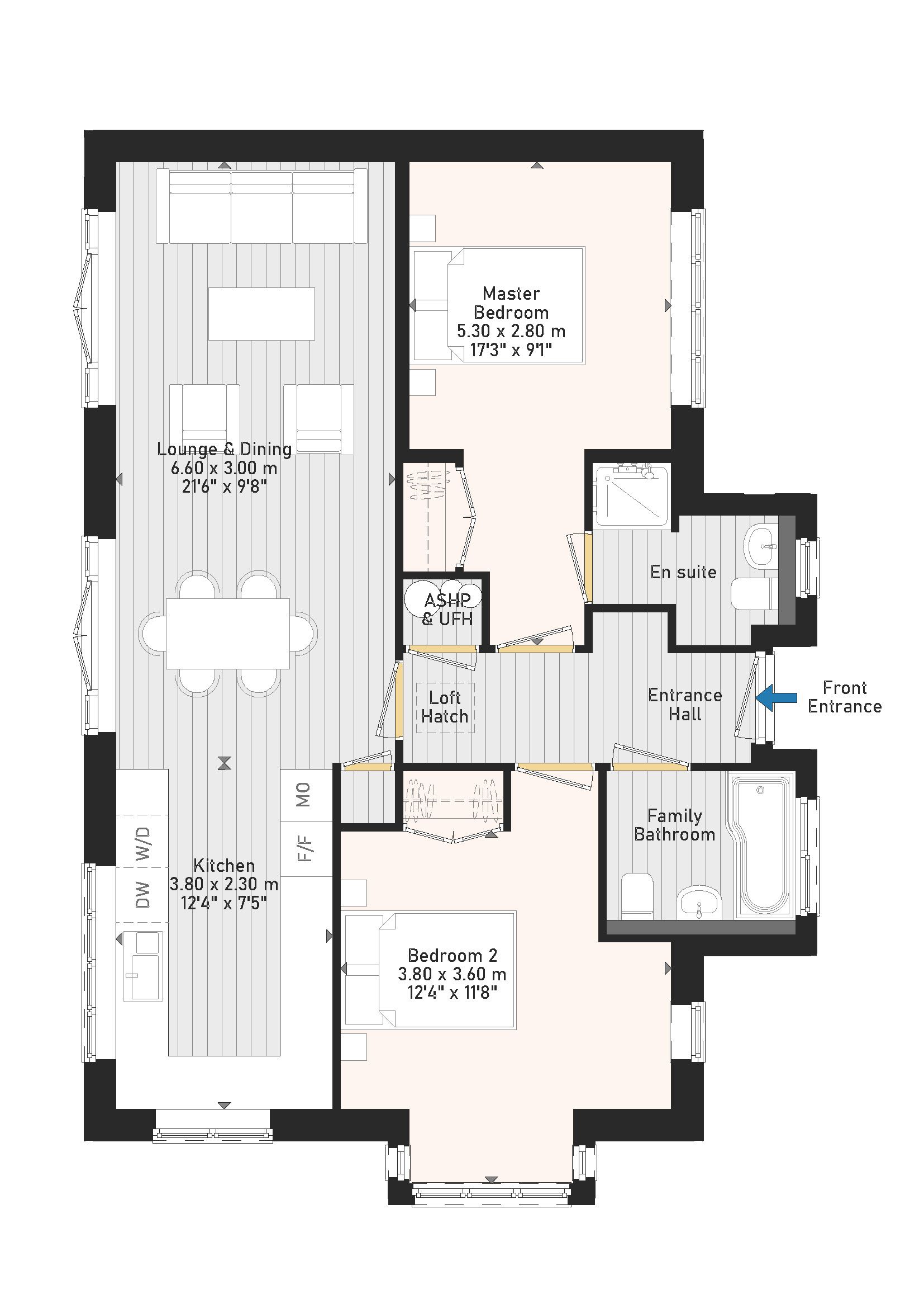 Plot 1 (The Mowbray), Lavender Mill, Manea floorplan