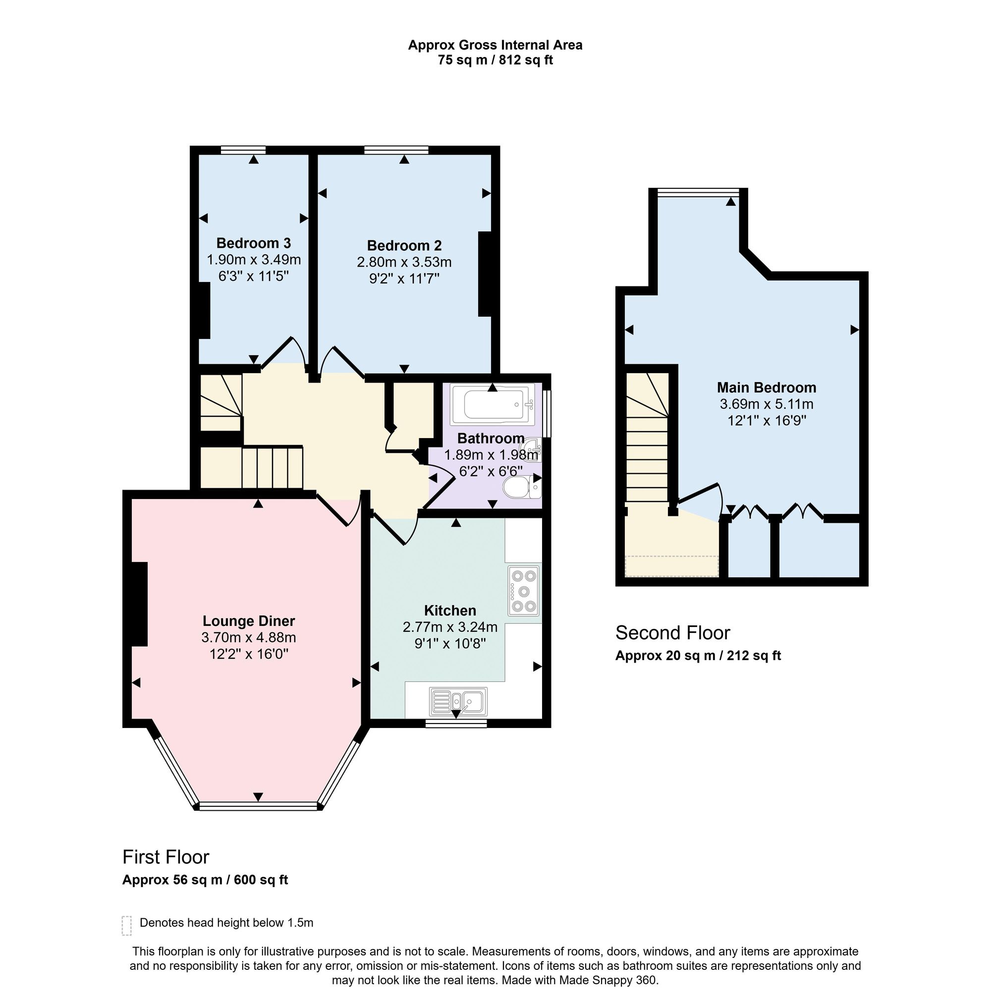 26a Claremont Avenue, New Malden floorplan