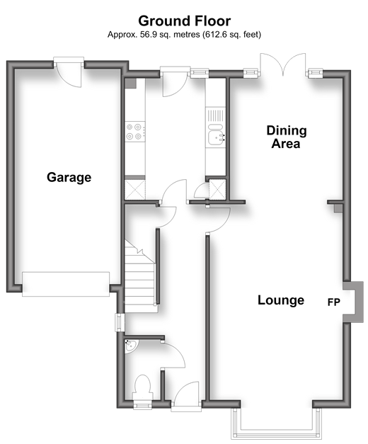 Cherry Orchard Old Wives Lees, Canterbury floorplan