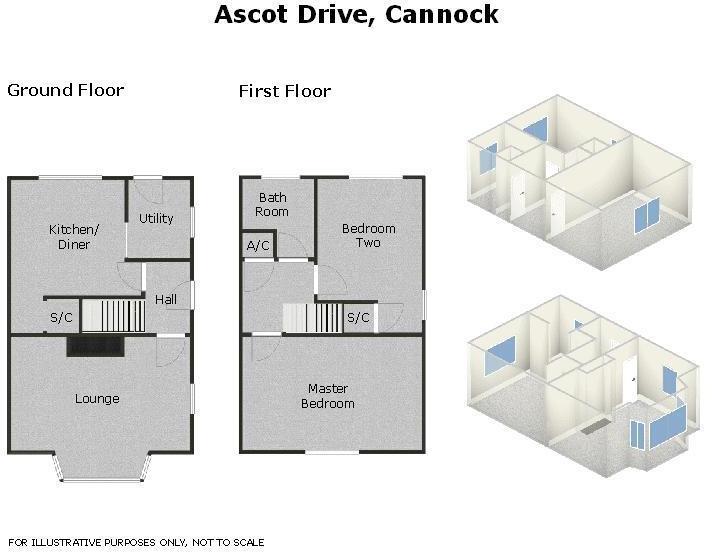 72, Ascot Drive, Cannock floorplan
