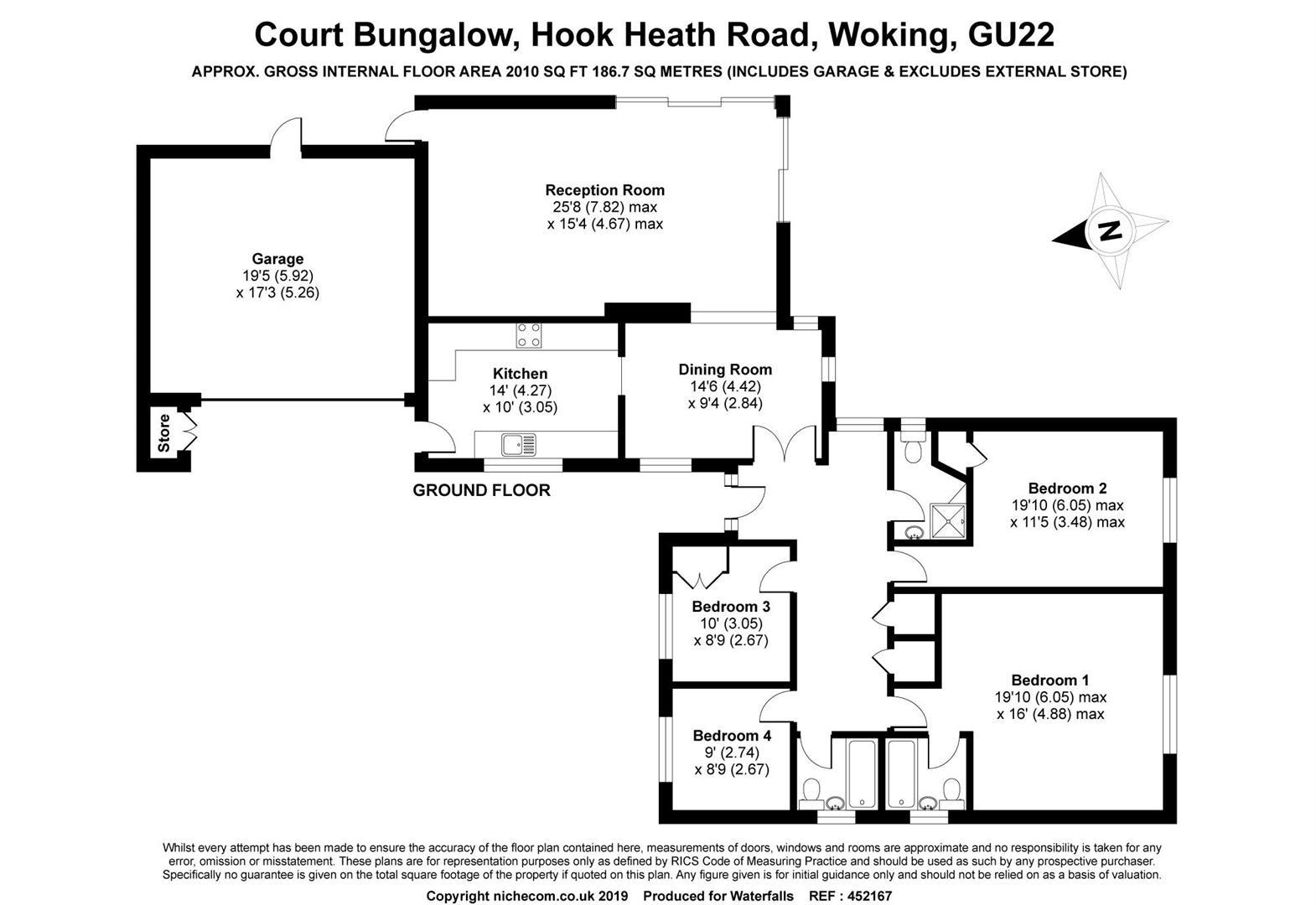 4 Bedrooms Detached bungalow for sale in Hook Heath Road, Hook Heath, Woking GU22