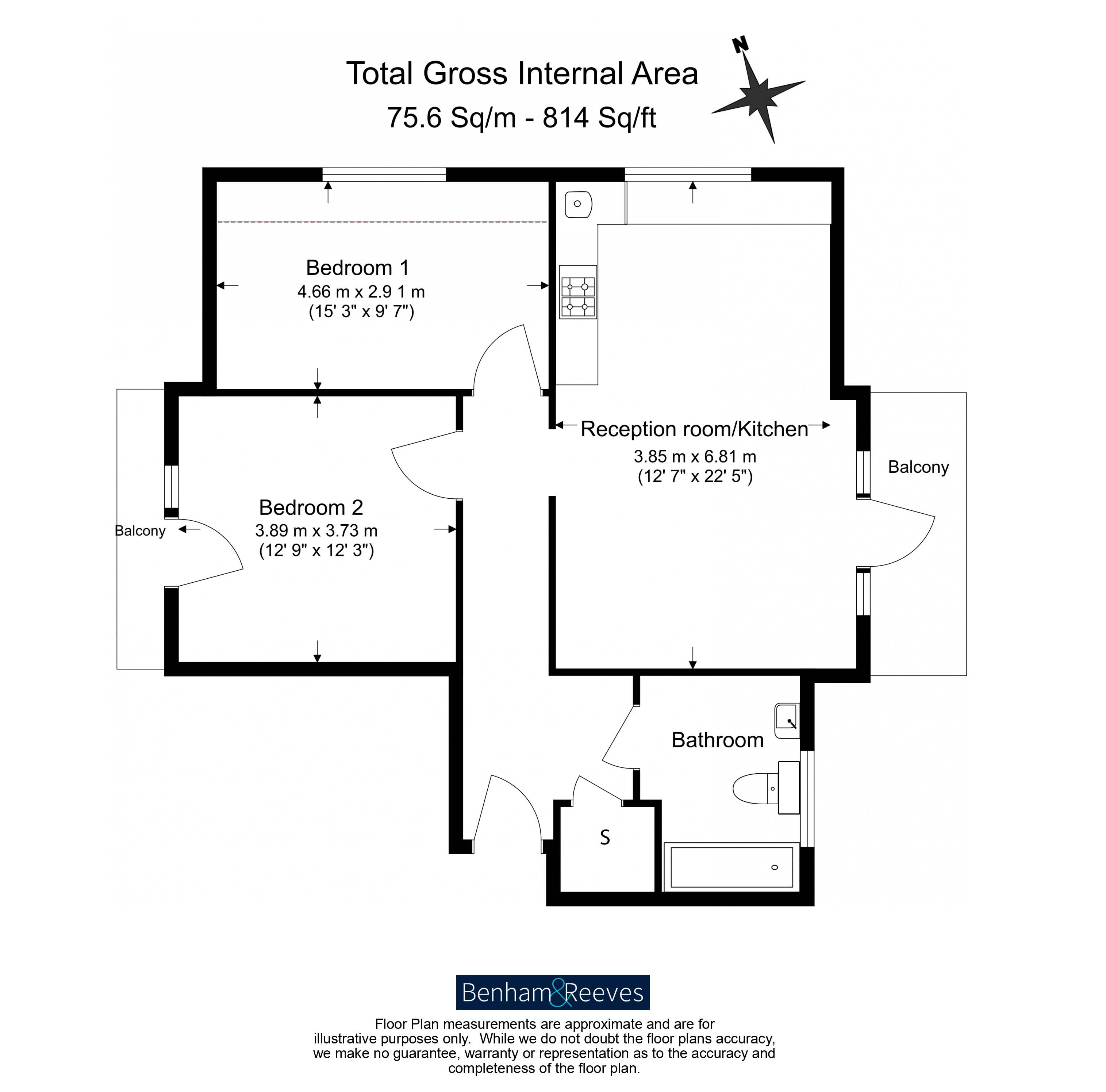 Carlyle Road, Ealing floorplan