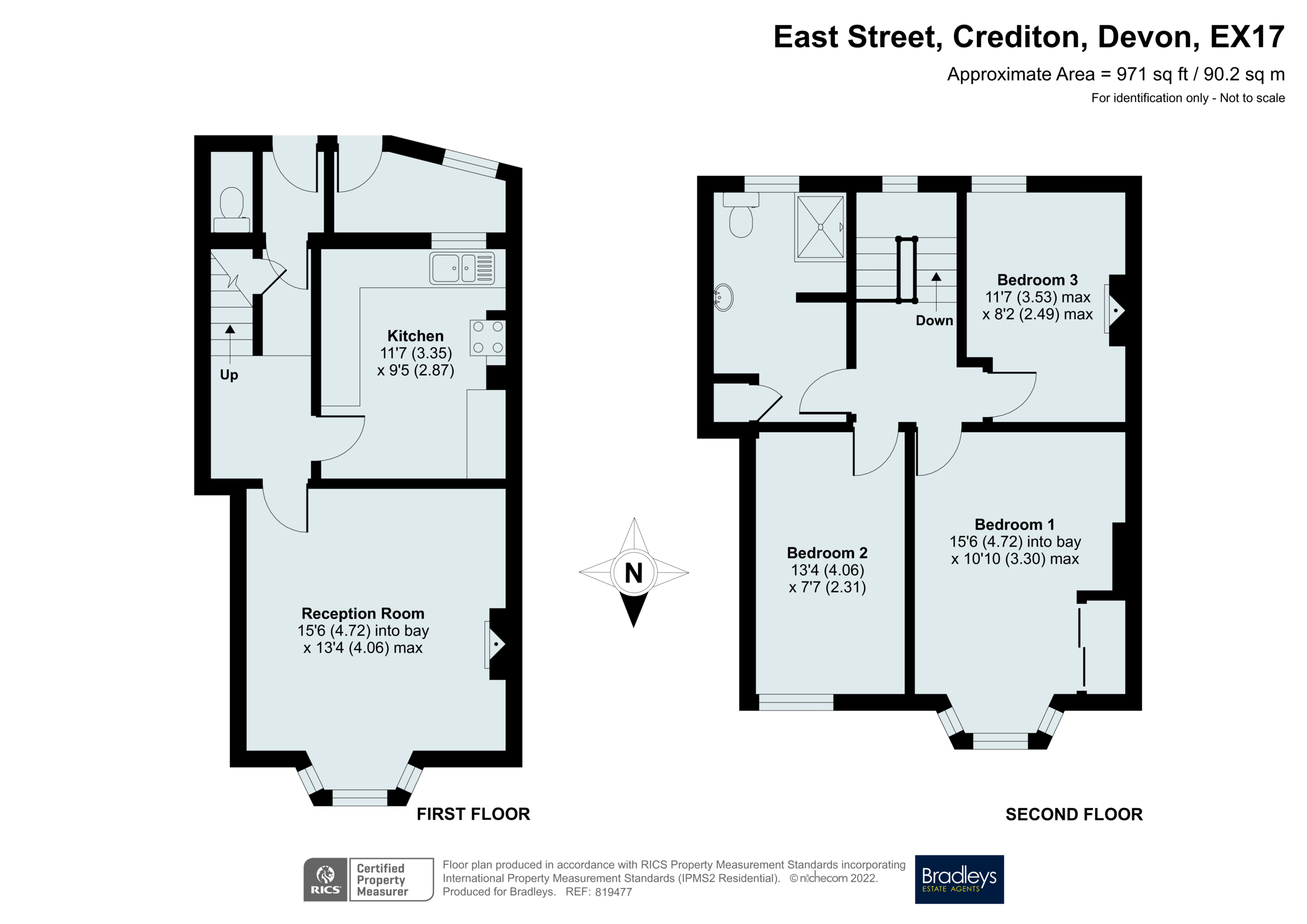 East Street, Crediton, Devon EX17, 3 bedroom for sale