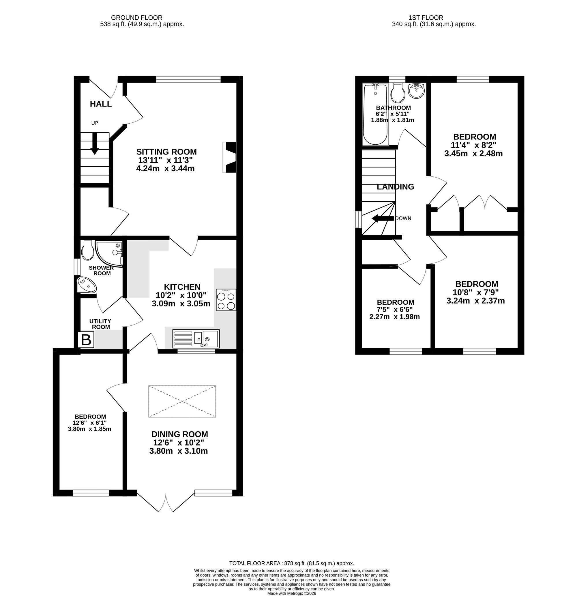 5 Poltair Meadow, Penryn floorplan