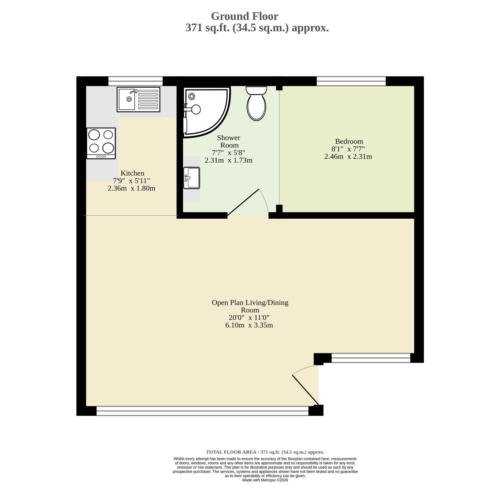 121 Sundowner, Hemsby floorplan