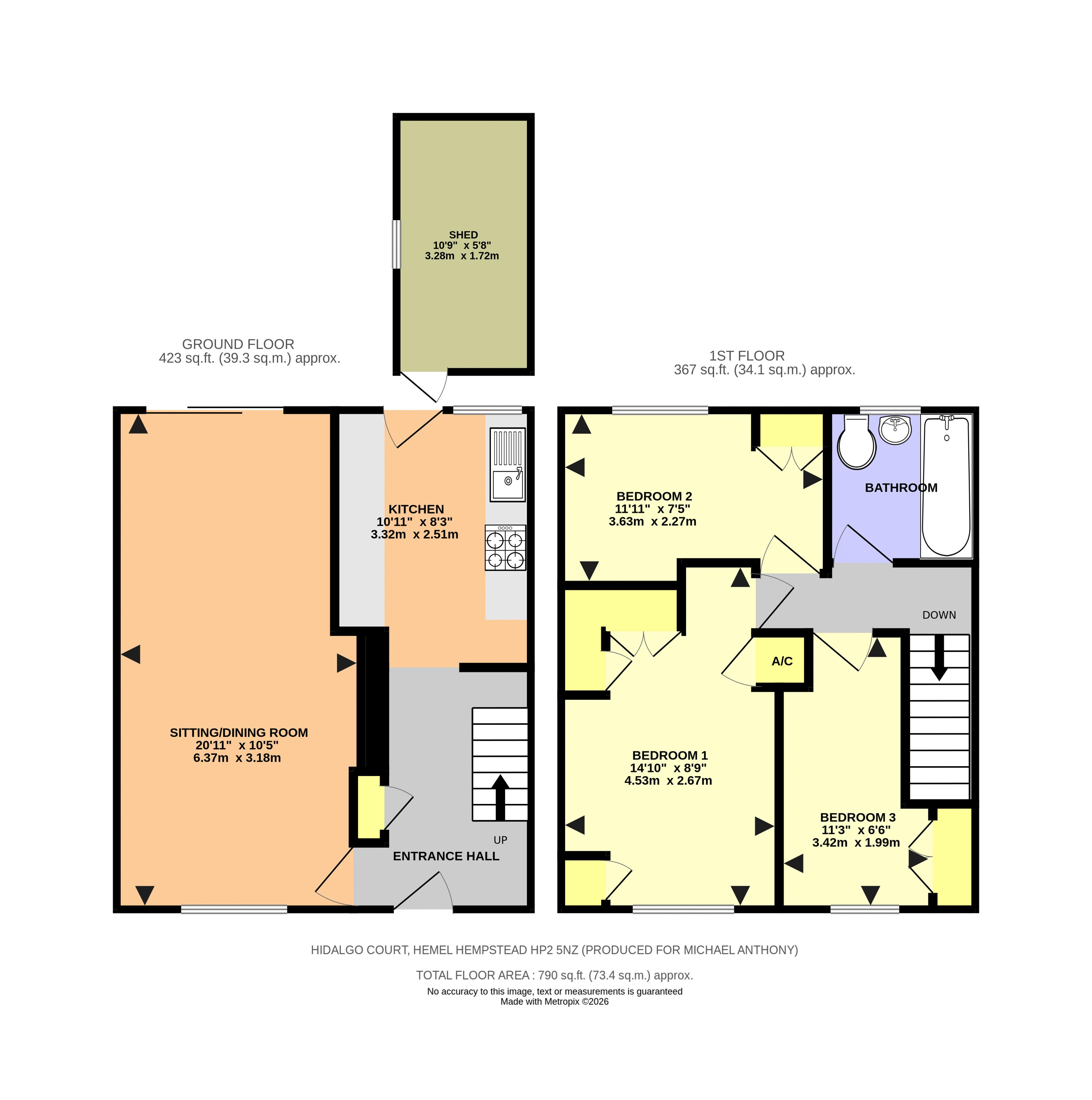 18, Hidalgo Court, Hemel Hempstead floorplan