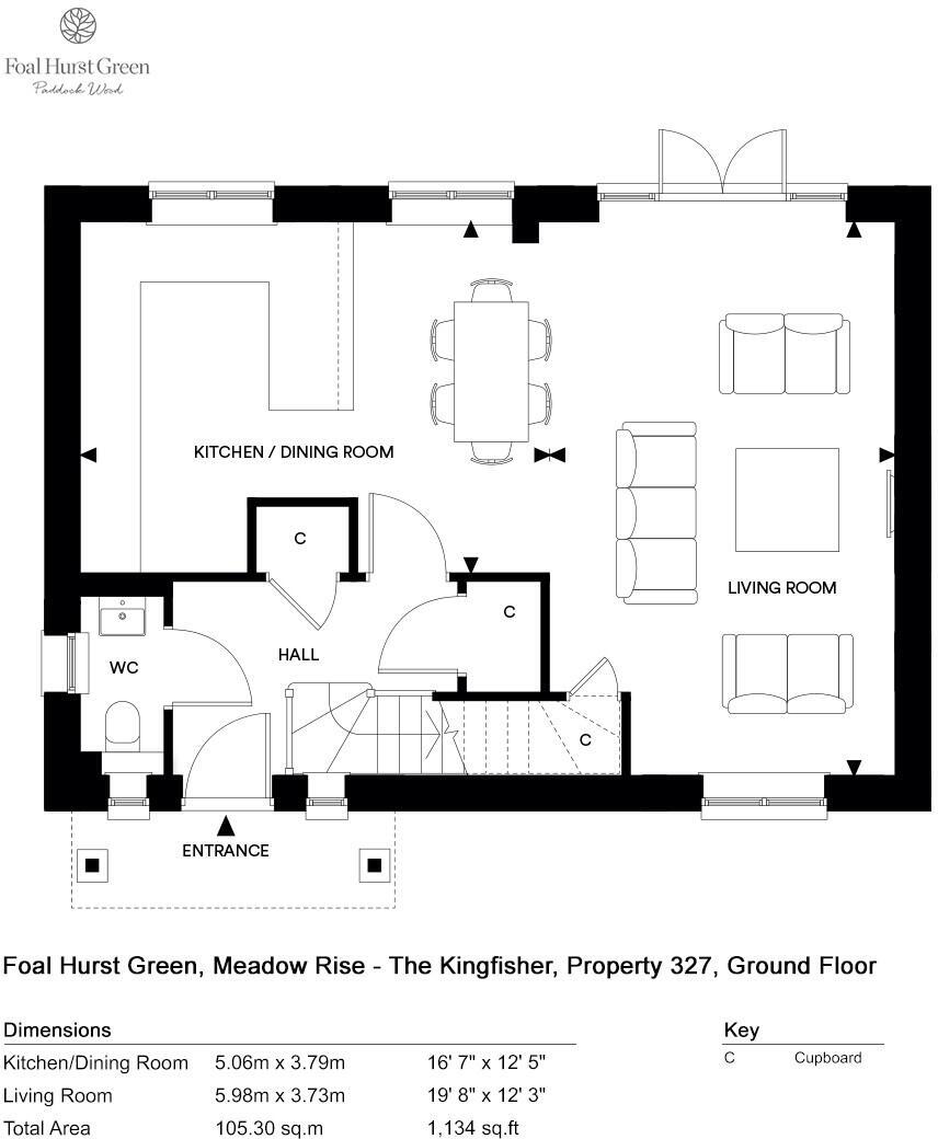 Foal Hurst Green, Foal Hurst Green, Paddock Wood, Badsell Road, Kent, Tonbridge floorplan