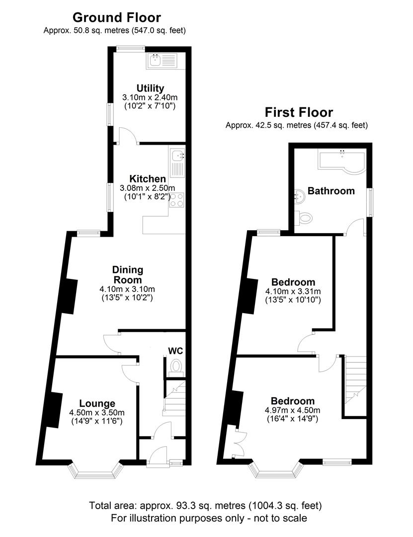 Grove Park Avenue, Brislington, Bristol BS4, 2 bedroom terraced house
