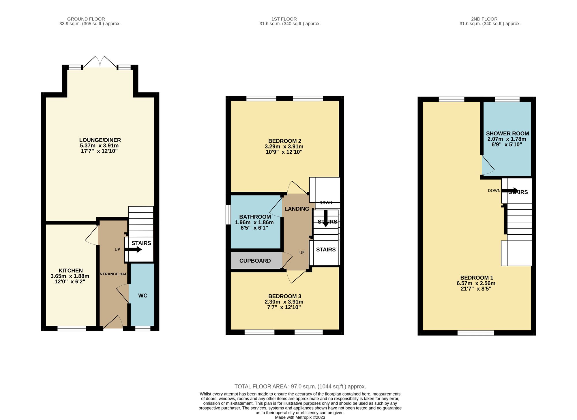 5 Martindale Close, Chesterfield floorplan