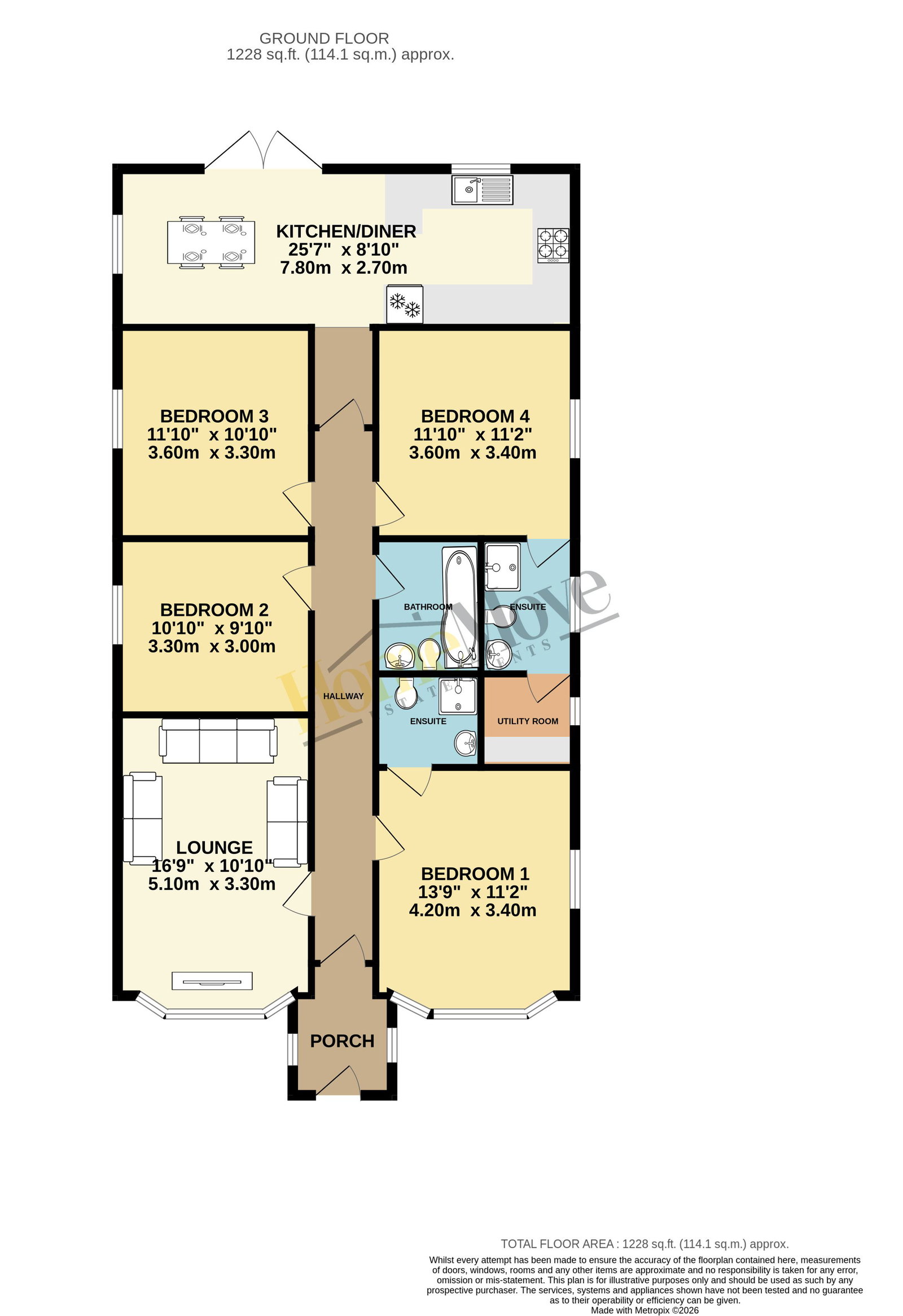 53, Oakland Avenue, Leicester floorplan