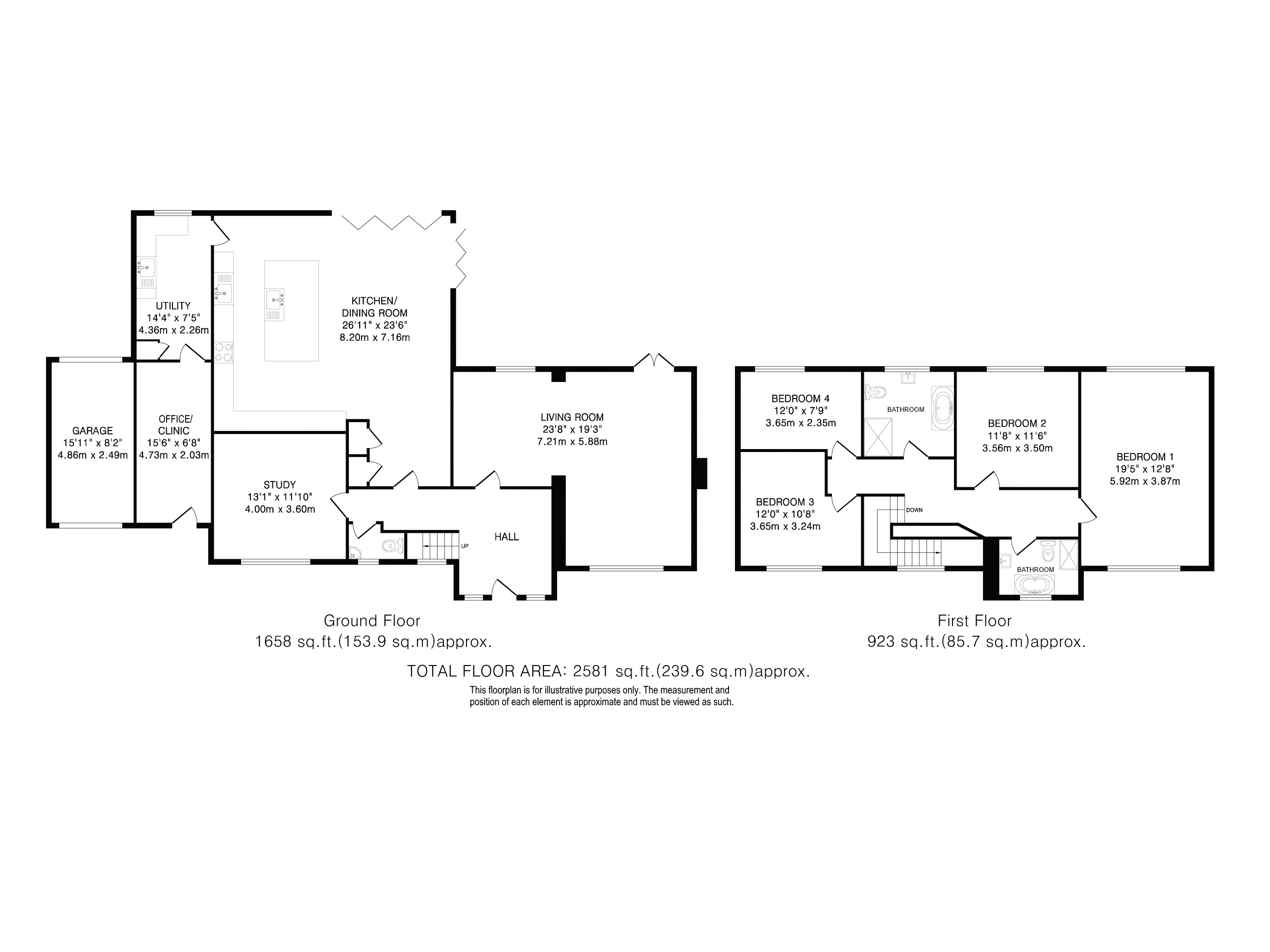 44, Harmer Green Lane, Welwyn floorplan